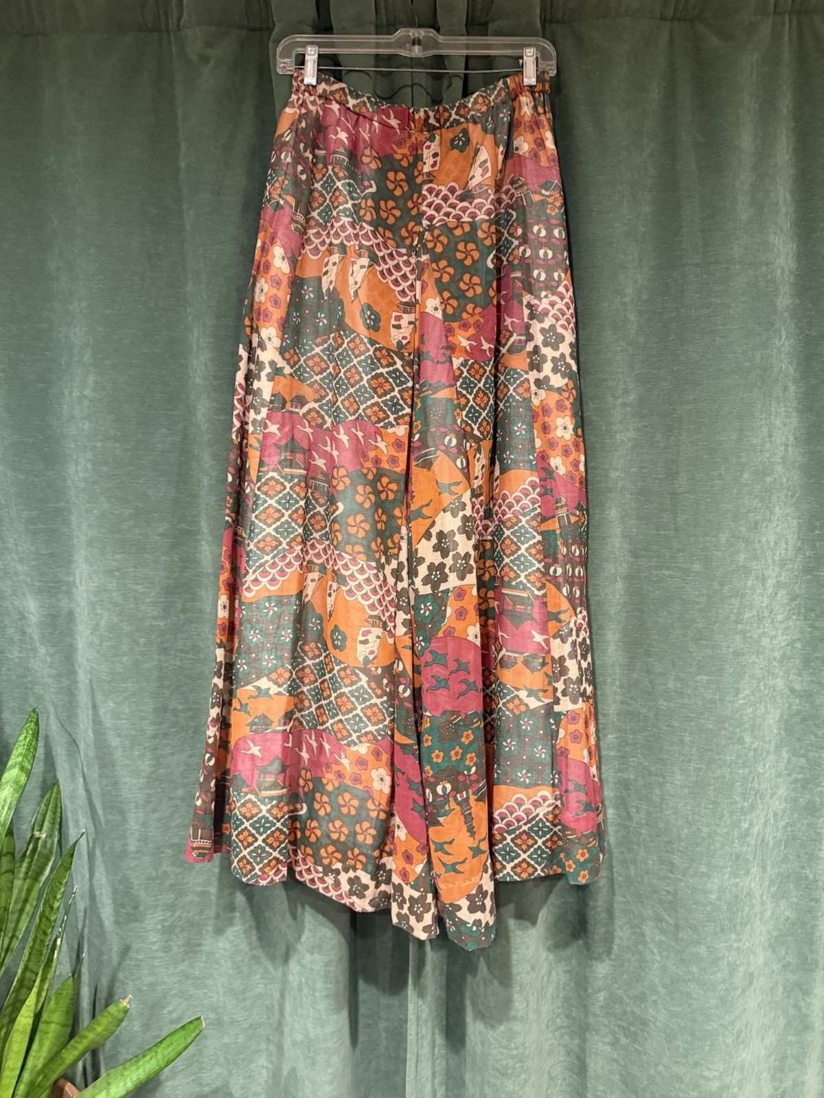 Vintage Chessa Davis Palazzo Pants Maxi Skirt Size M