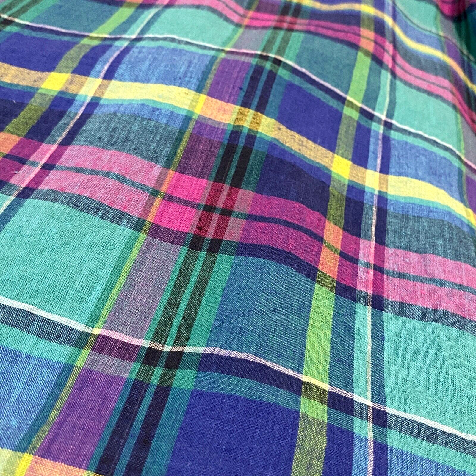 Vtg Plaid Jacket Blazer Chest 40in. Preppy Madres Sporty Academia OBR Summer d