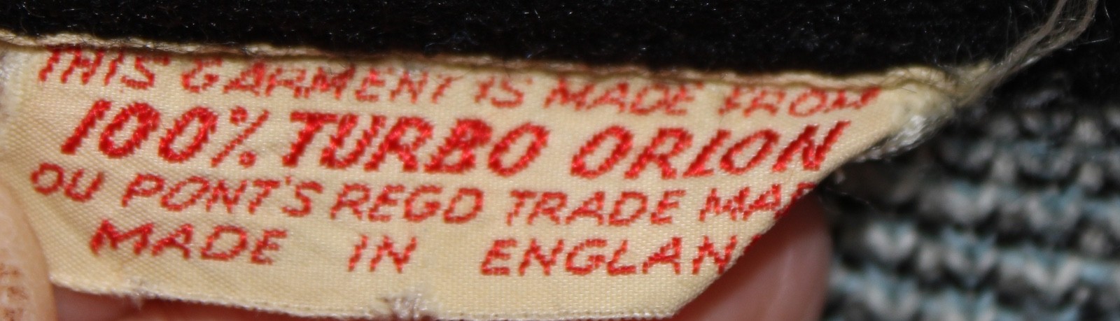 VTG Mid-Cent Turbo Orlon Made in England Faux Fur Sweater Multicolor Plaid XS/S