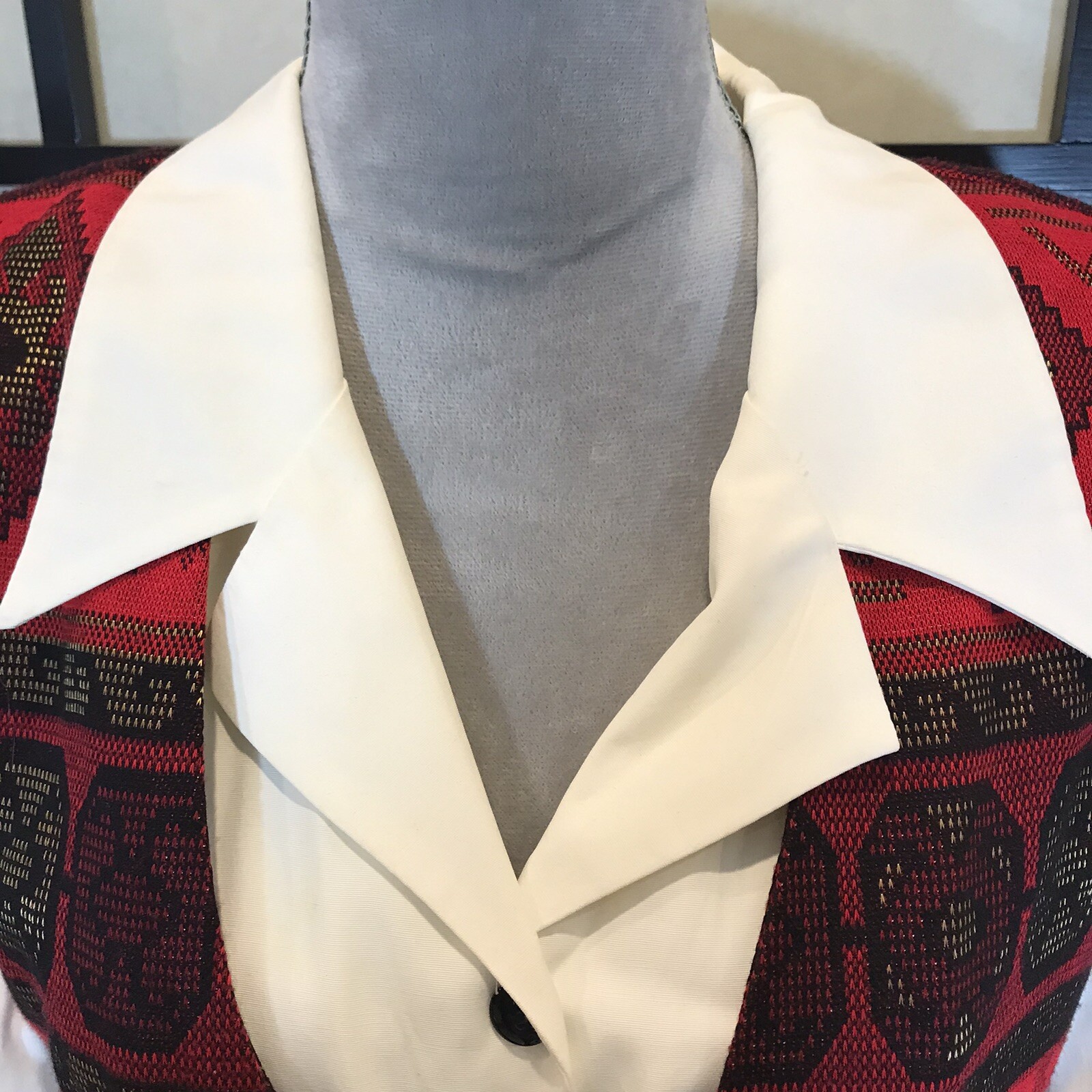 Vtg Tina Barrie Womens Tunic Skirt Set 2 Pc Built in Blouse Made in USA Size 12