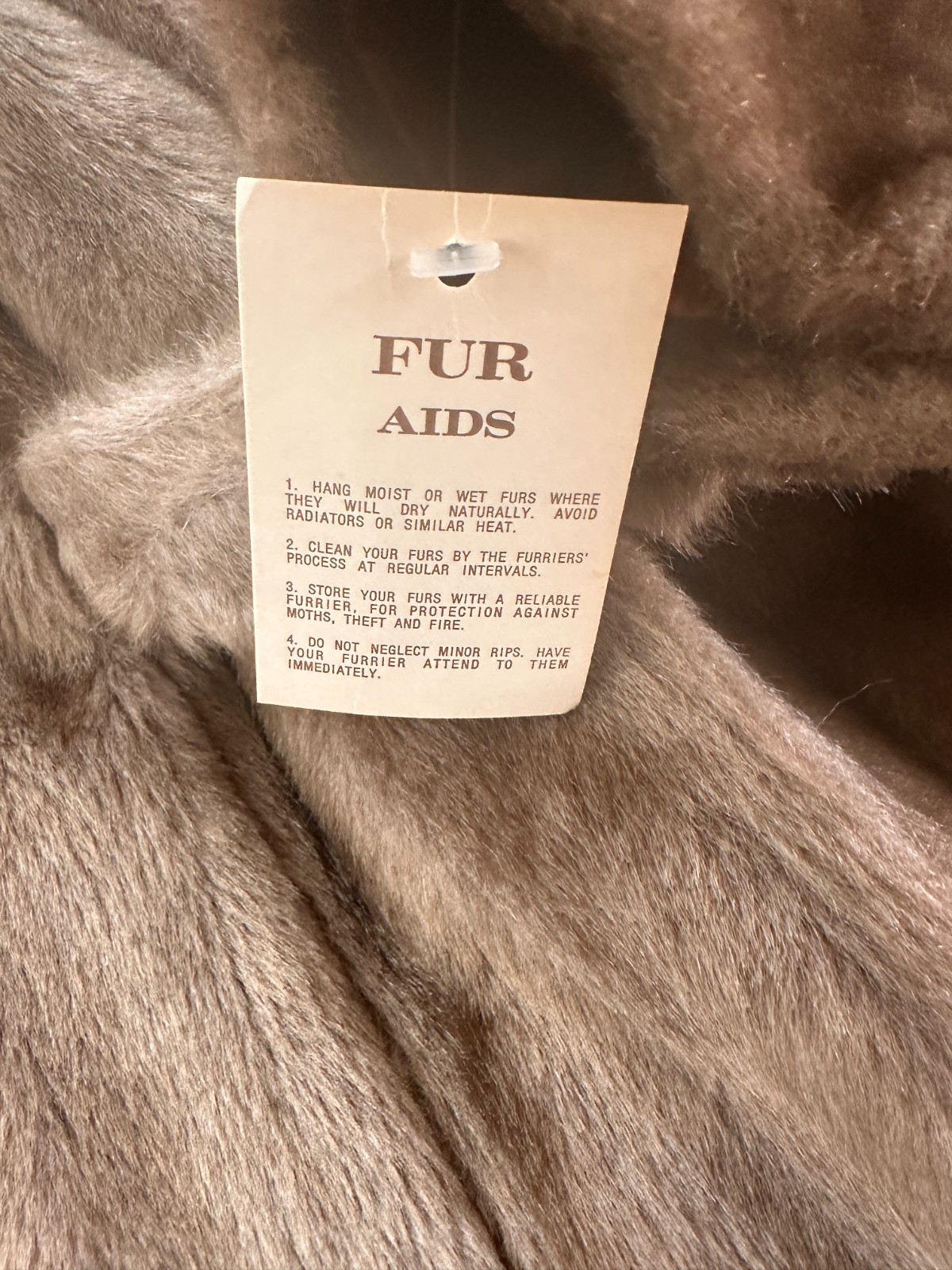 Vintage Faux Fur Coat