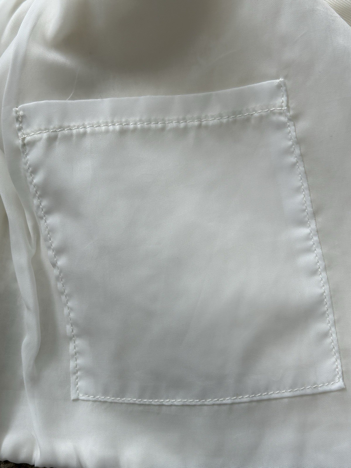 Vintage White Quilted Jacket with Pink Flowers On Lace Appears To Be Small