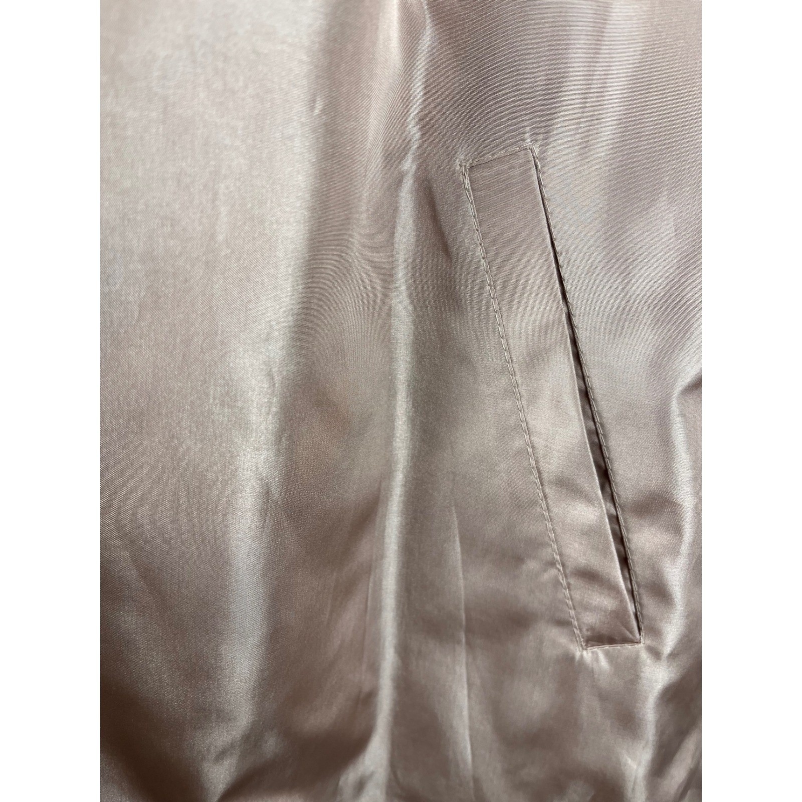 Vintage Foxland by Larson Taupe Belted Trench Coat Puff Sleeve Long Coat