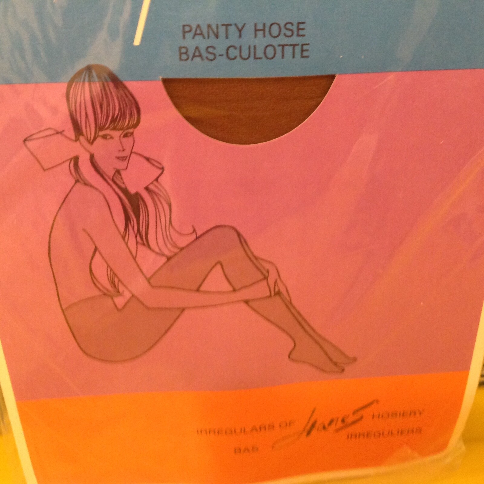 Vintage Pantyhose Treadwell Control top Color Beige size B BCT003