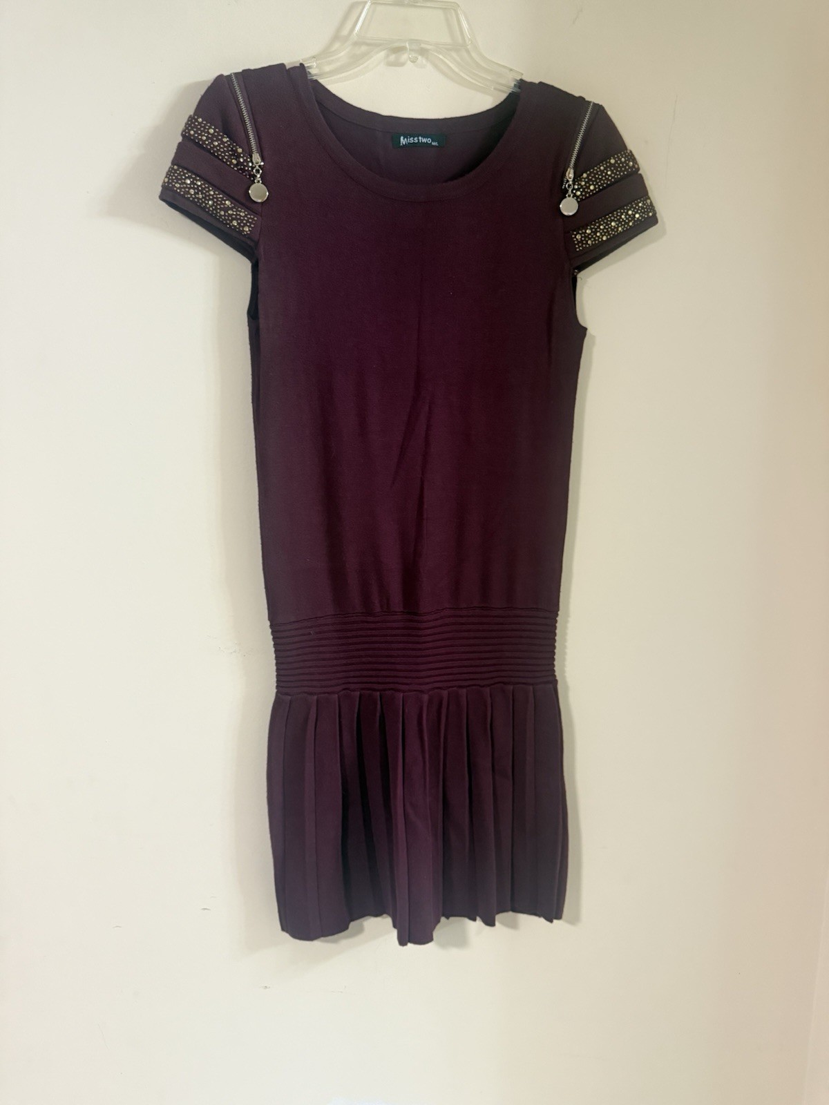 women’s dress in size M/L -MISS TOO. blend of Australian wool ,cashmere…# 235