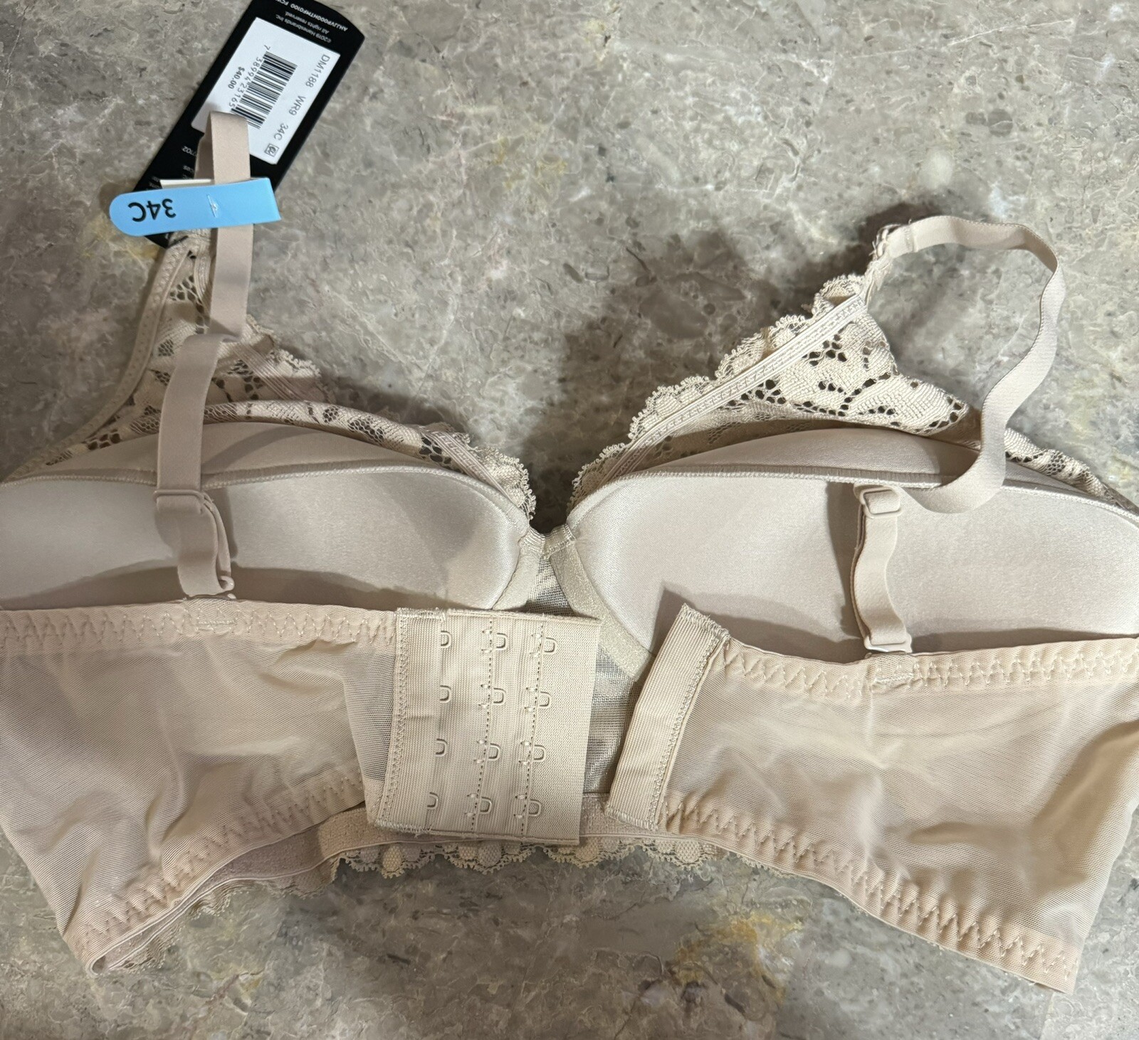 VINTAGE MAIDENFORM WIRELESS FOAM CUP CONVERTS TO HALTER BRA! 34 C