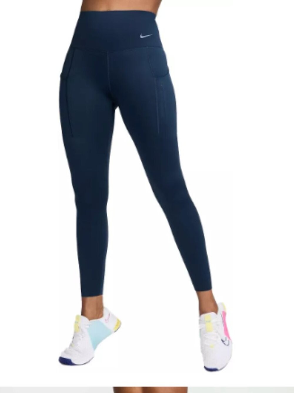 Nike NWT Women’s Go Firm-Support High-Waisted 7/8 Leggings Running Black Medium