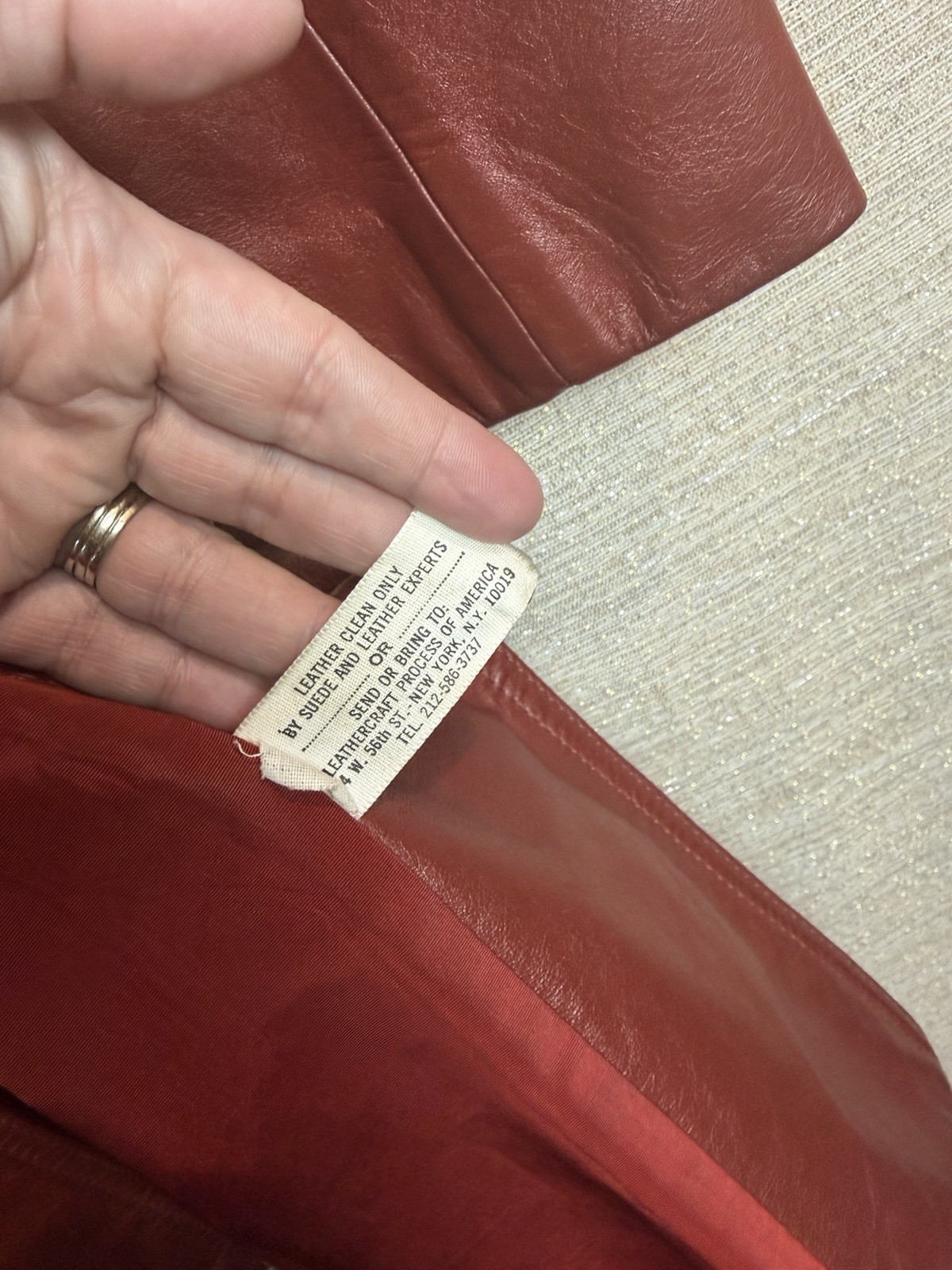 Vintage Cherry Red Leather Jacket Long Belted Mod Trench Coat 1970s Size 10