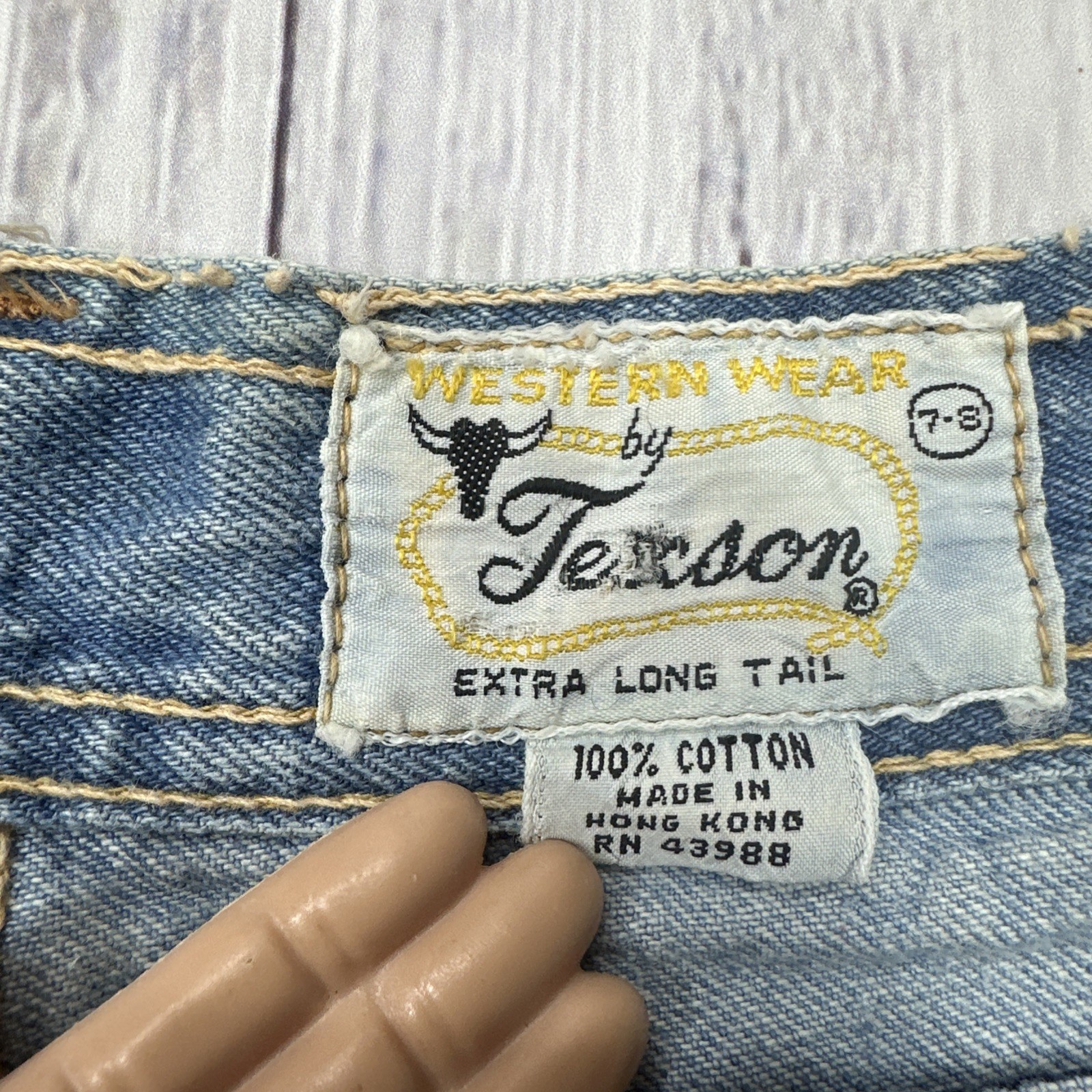 VTG 70’s Texson Bell Bottoms Flared Jeans Women’s Sz 7-8(22×31) High Waist RARE!