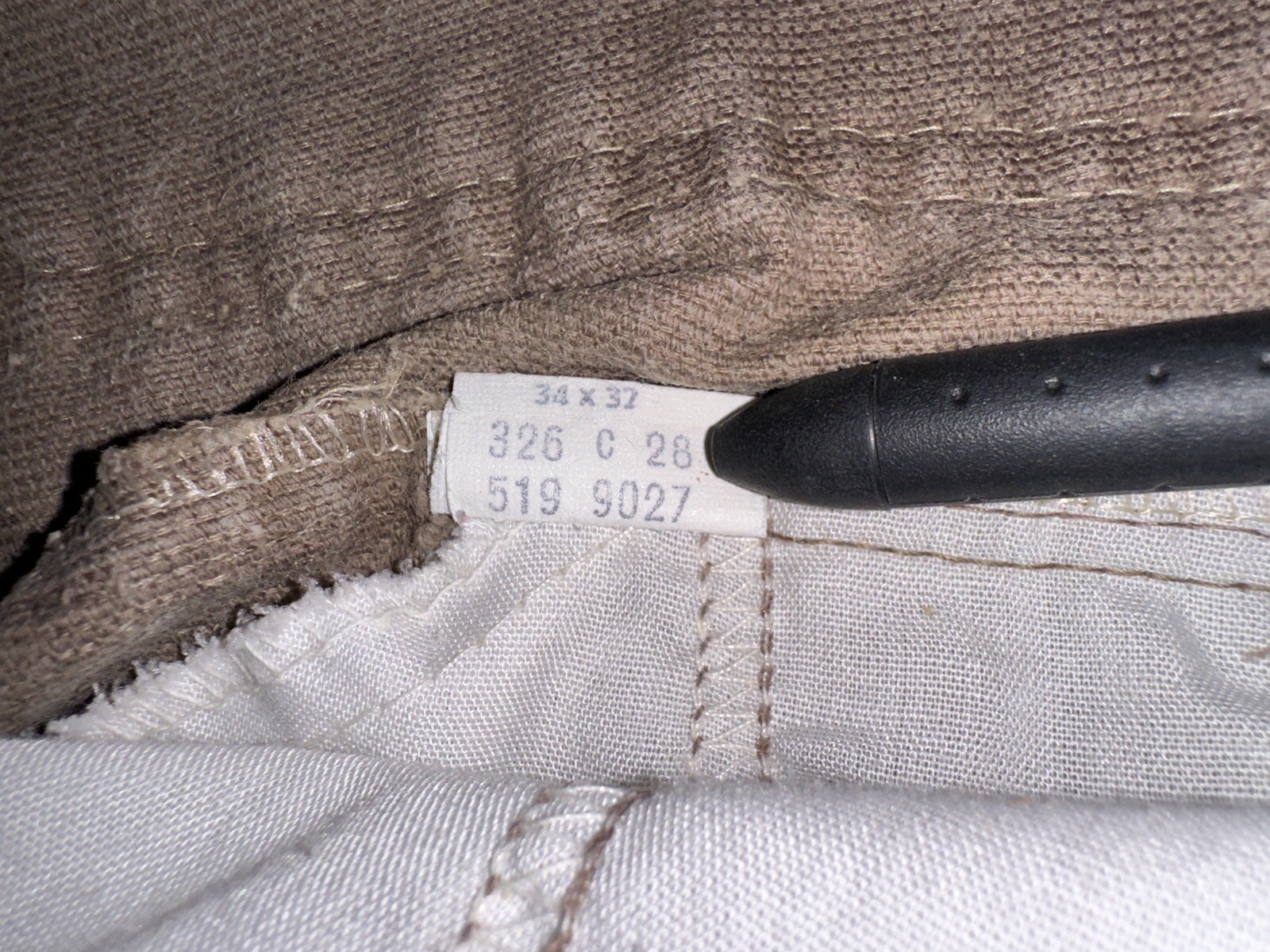 Vtg 70s Levis 519 Corduroy Pants USA Made Talon 42 Zipper Velour Feel 34×32