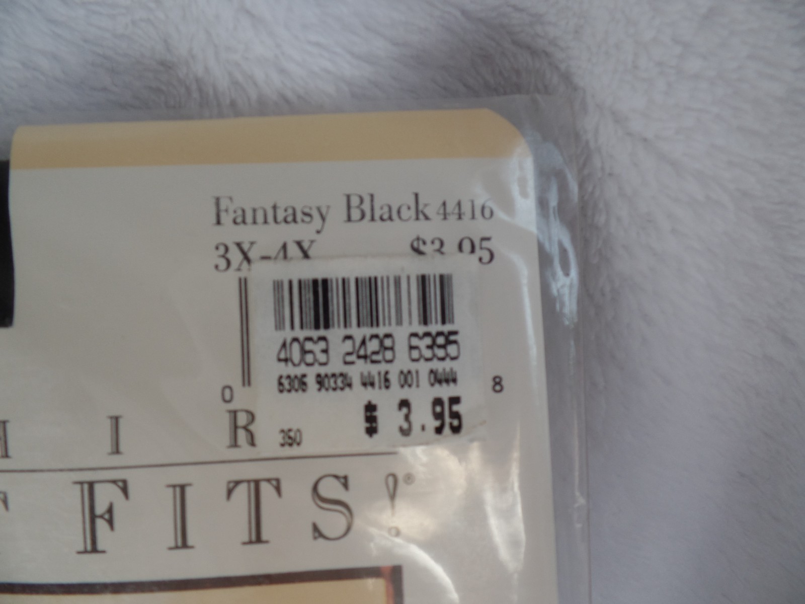 Vintage 1989 Berkshire It Fits. It Fits! Pantyhose Nylons Queen NOS Black 3x-4x