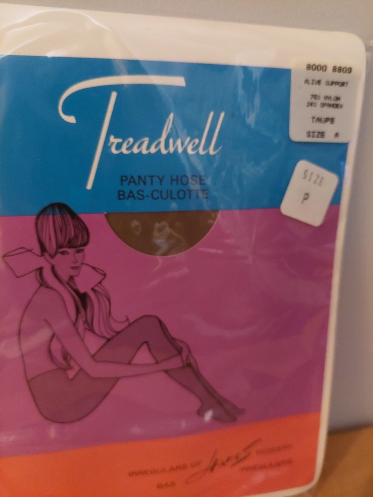 Vintage Pantyhose 😊Treadwell Alive Support Color Taupe size A