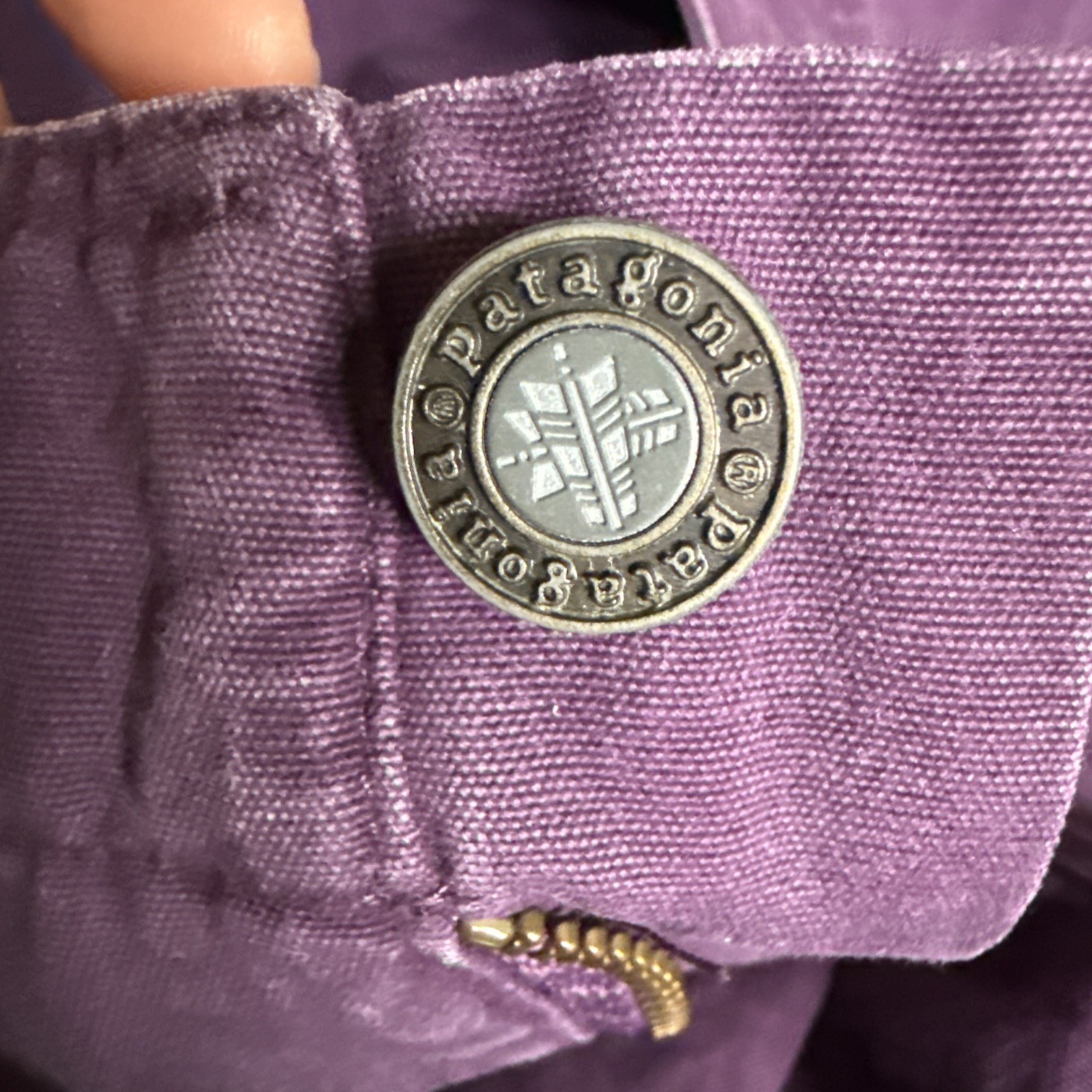 Patagonia Vtg 90s Wm’s Cotton High Rise Stand Up Shorts Purple Size 14