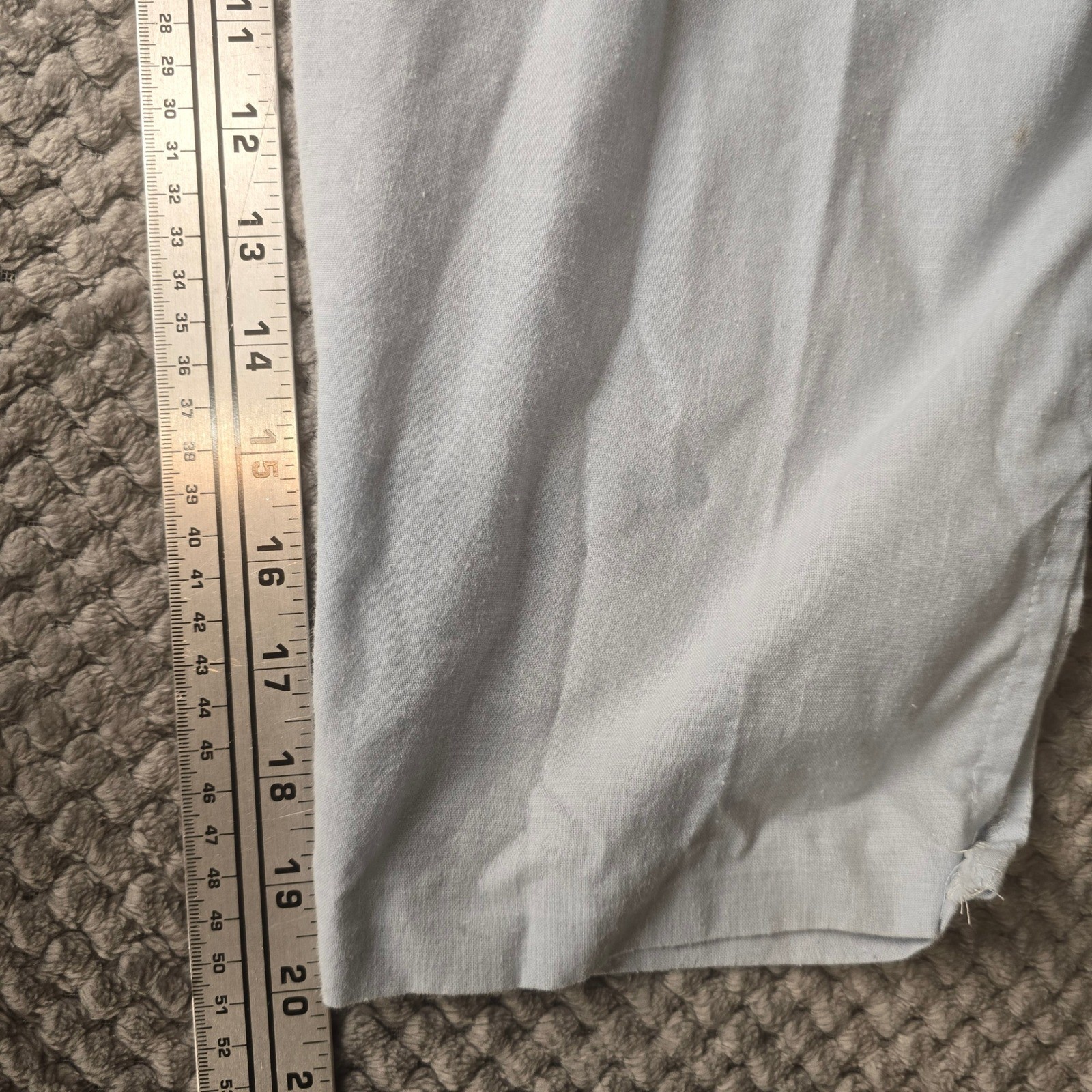Vintage Joni Blair of California Linen Jumpsuit Overalls Light Blue Flaws