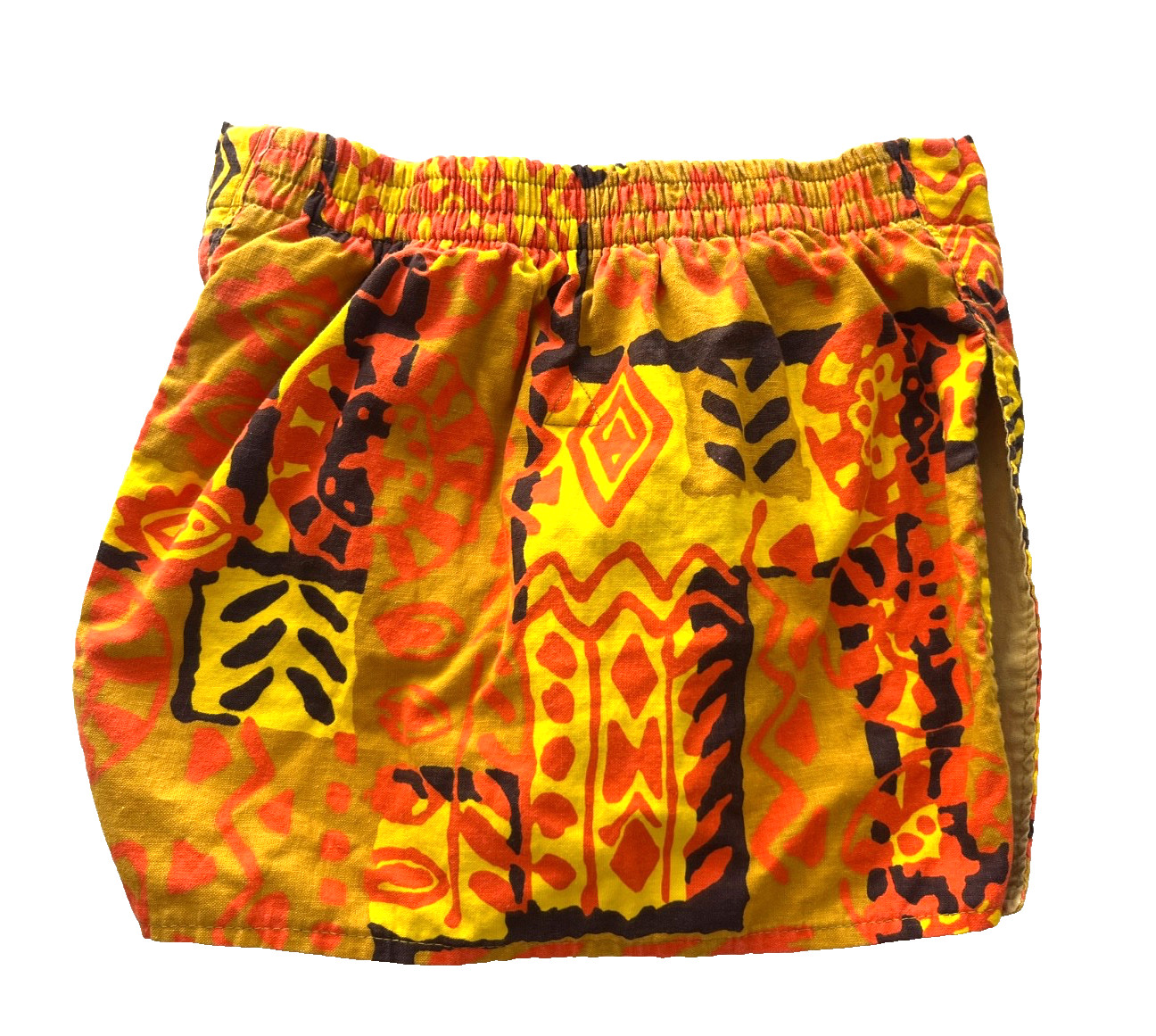 VINTAGE 60s WARRIORS BRENTWOOD ORANGE SWIM SKORT SHORTS W LINER WOMEN’S SMALL