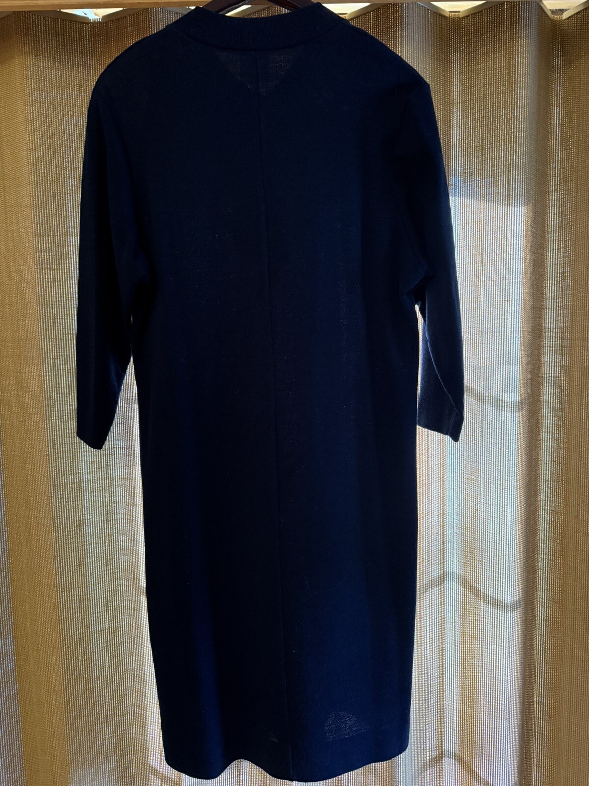 Merry Finn Vintage 70s 80s Navy 3/4 sleeve dress Size 42