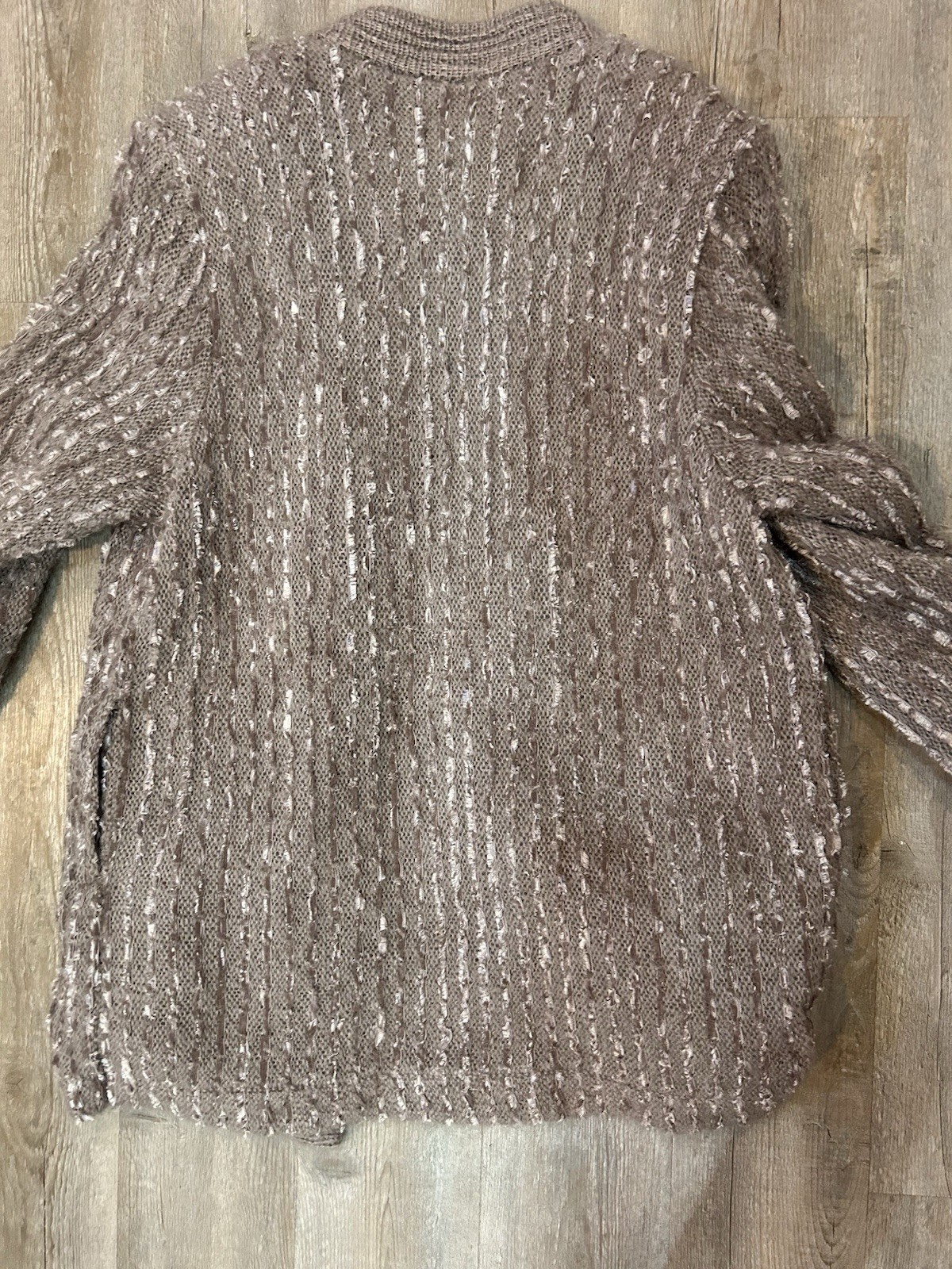 Vtg Rochelle California Knit Sweater Cardigan Sz L 80’s 90’s Glam Thick Classy
