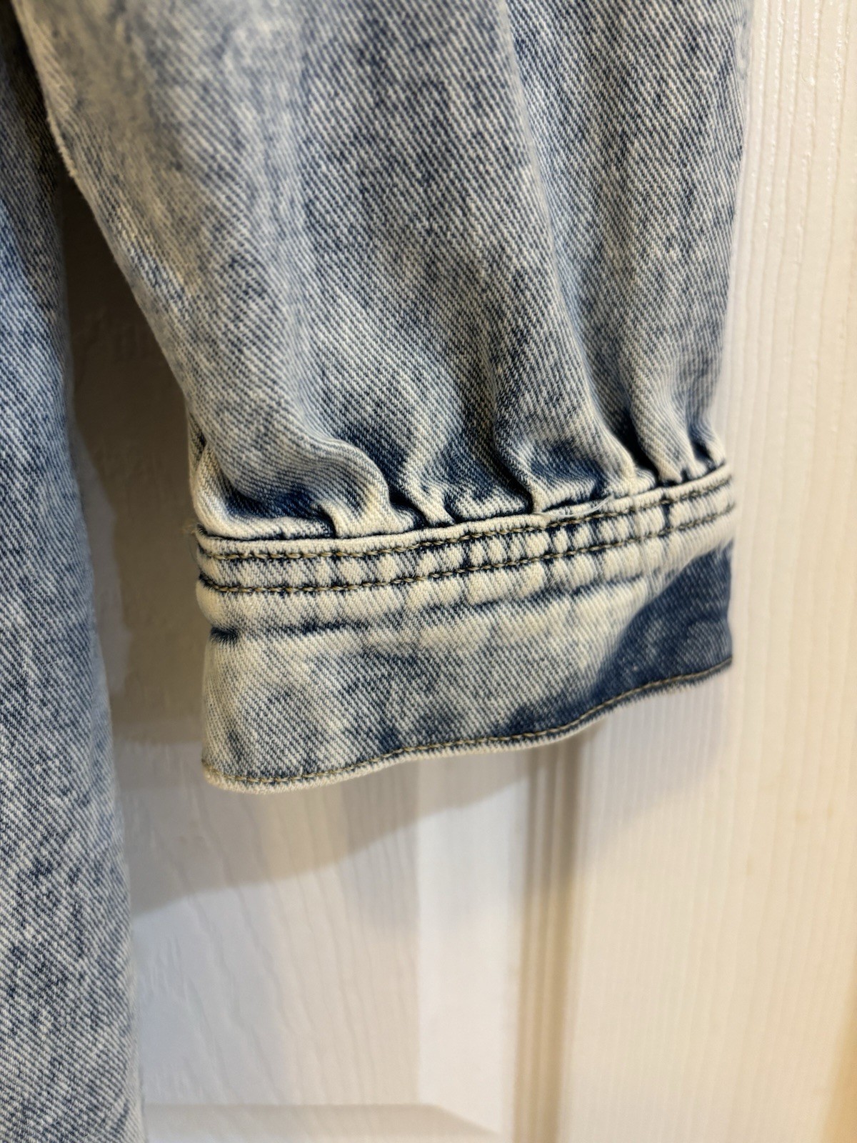 Vintage Acid Wash Denim Dress Sz XL