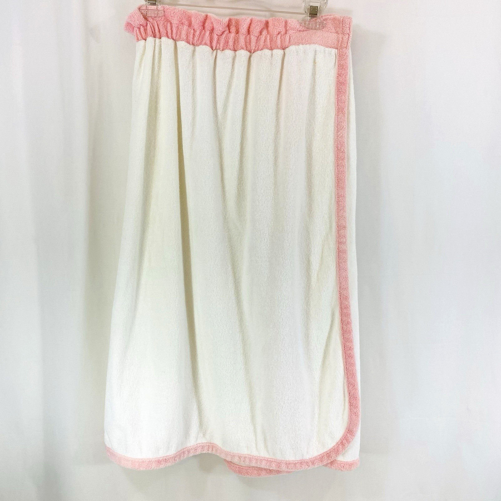 Vintage Terry Cloth Strapless Swim Coverup Bath Towel Wrap 1970s USA One Size