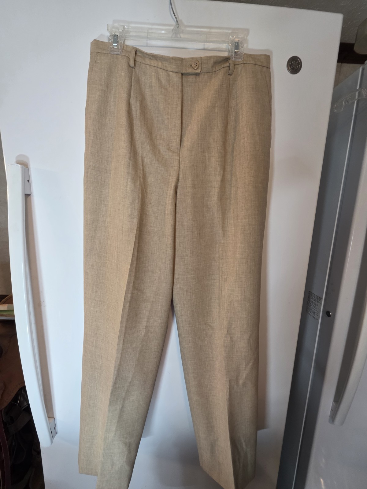 Vintage Pendleton Wool Trousers Pants Beige Tan High Waisted Comfort Slacks 14