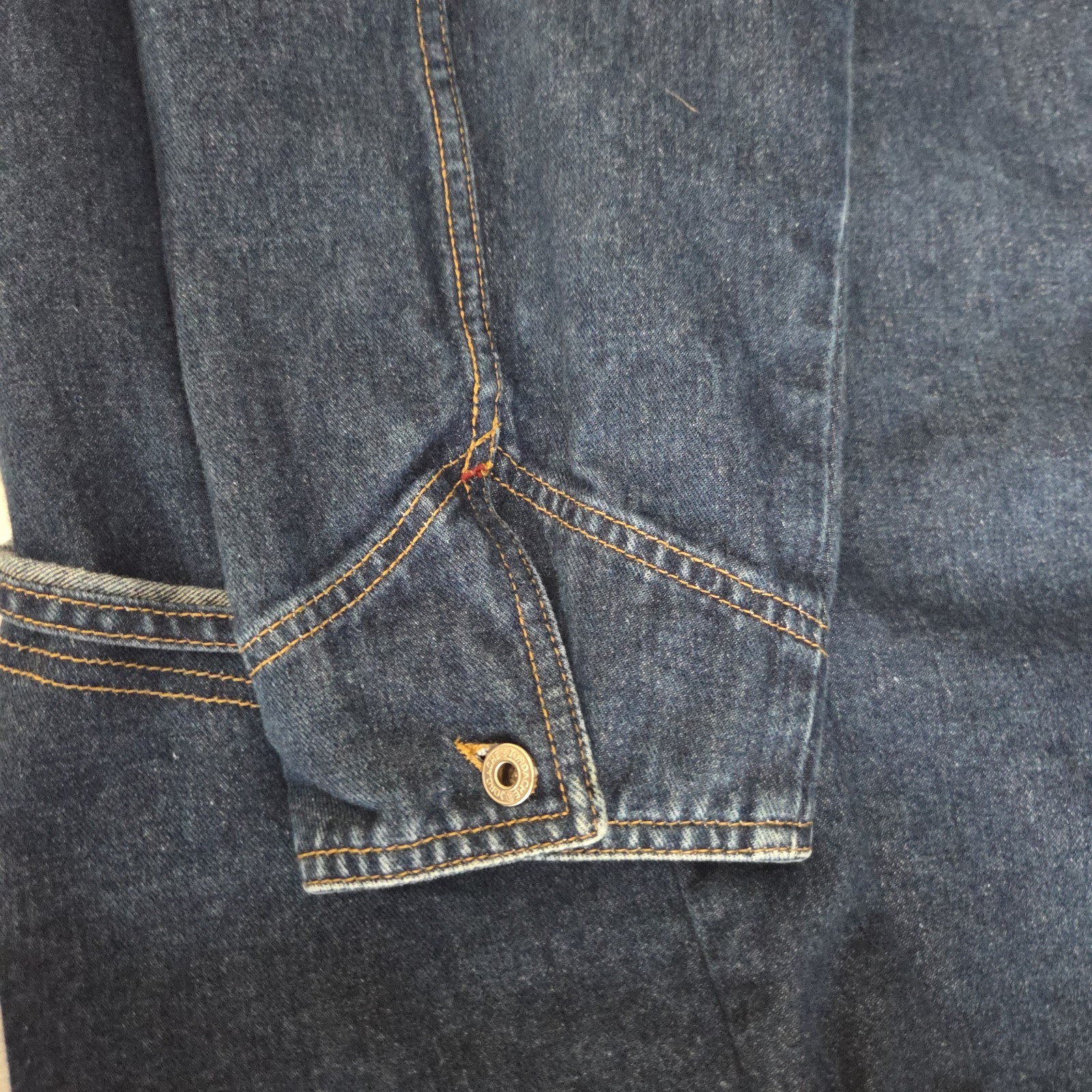 VTG Jordache Womens Denim Jacket Blazer Oversized Stonewash Jean Blue J-07 3X