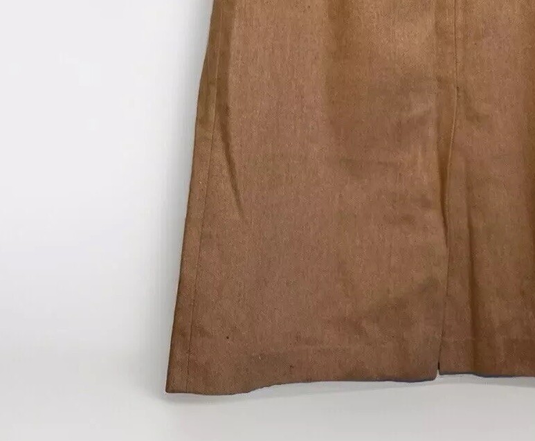 E.H. Woods Wool Tan A-Line Skirt VTG
