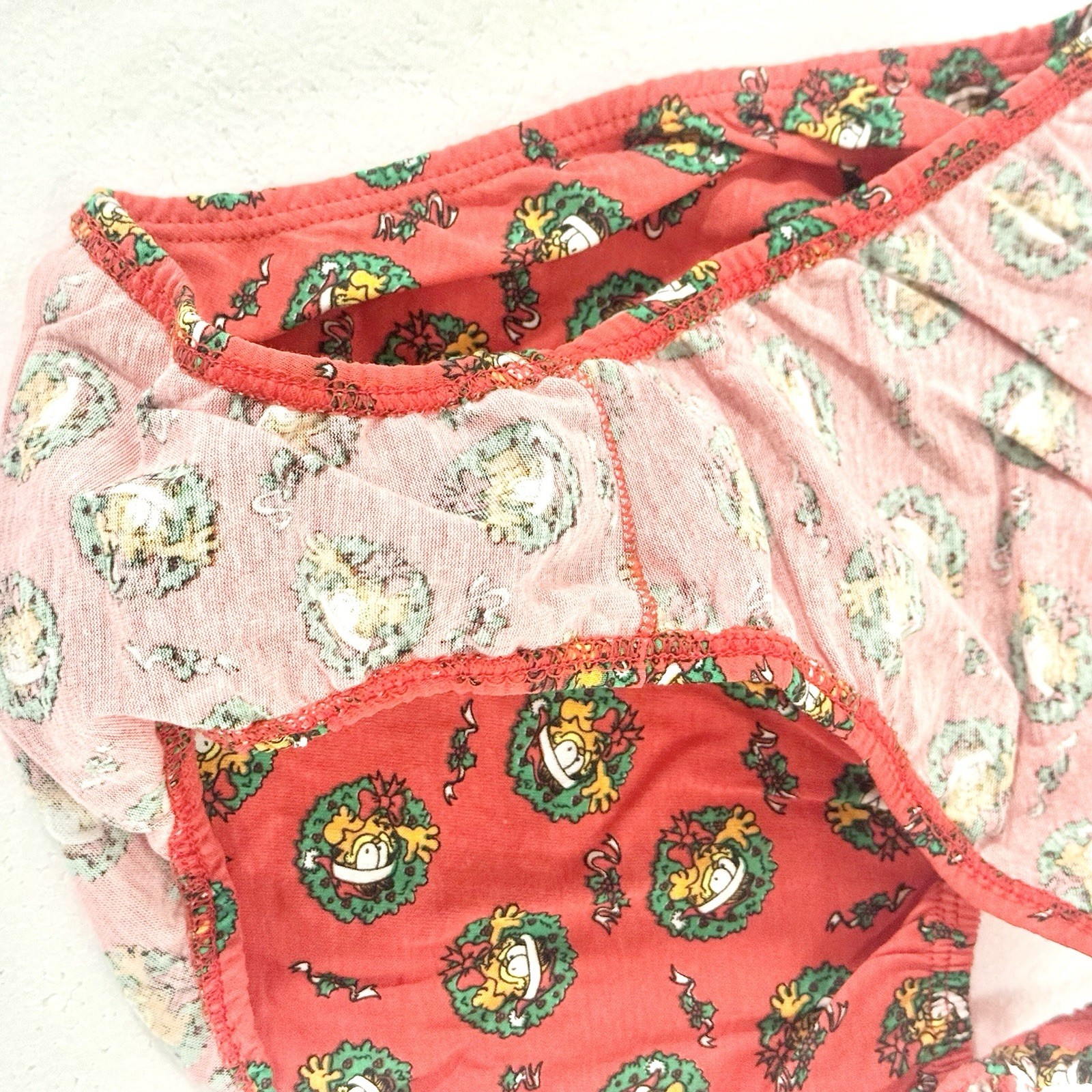 NWT 1978 Vintage Garfield Paws Underwear Christmas Cotton Panty Womens Size 7