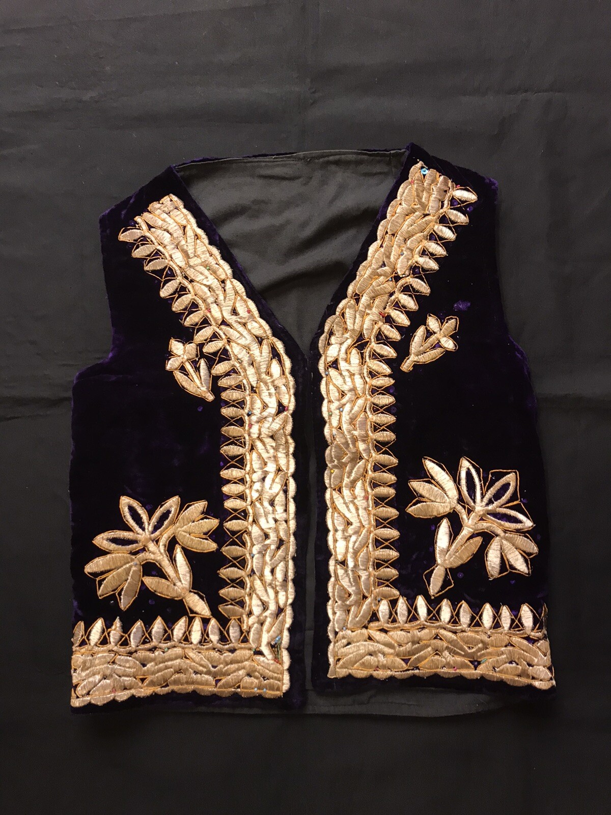 Uzbek velvet handmade vest jacket, bohemian vest, asian ethnic tribal Clothing
