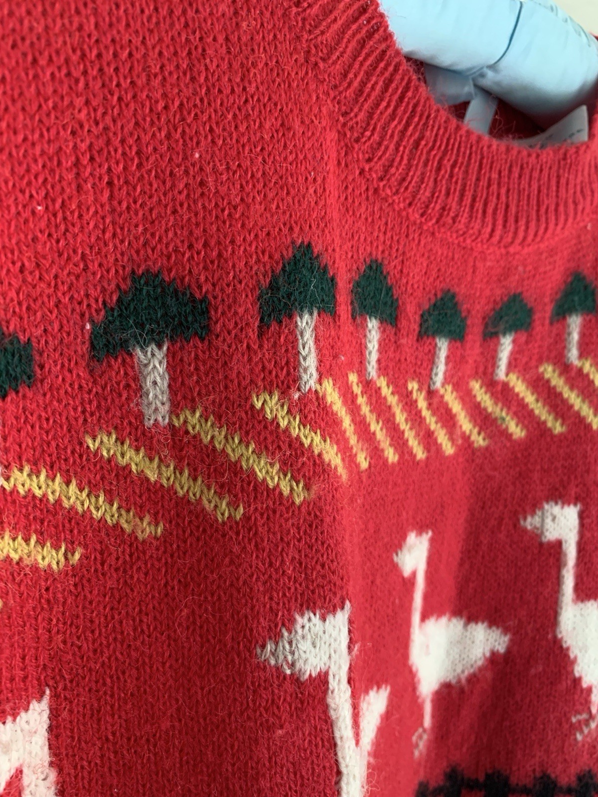 Vintage M The Import Workshop Wool Blend Vest Red Goose Farm Retro 70 80s Kitsch