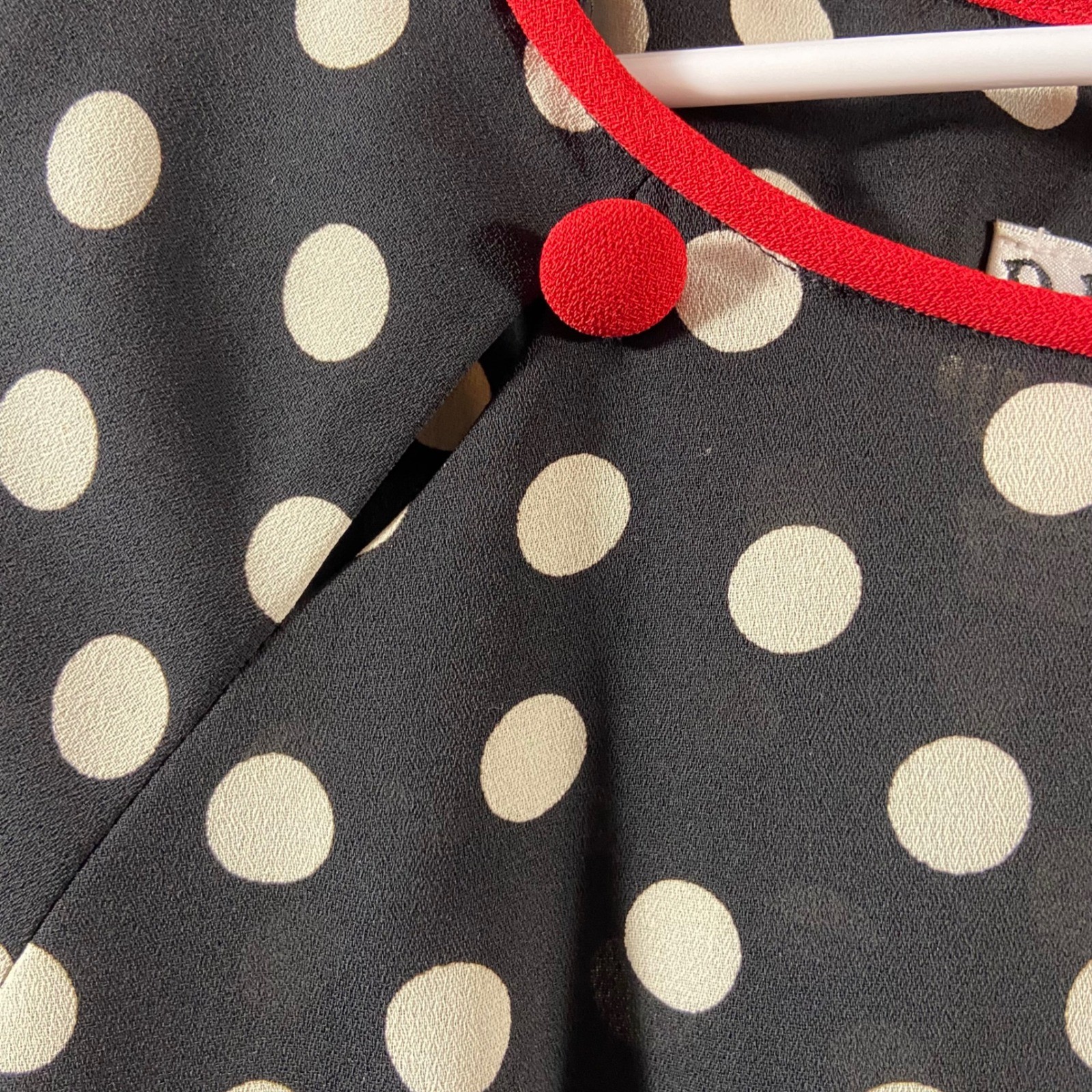 vtg women Polka Dot Maxi Dress 10 Red retro rockabilly pinup 50s swing bombshell