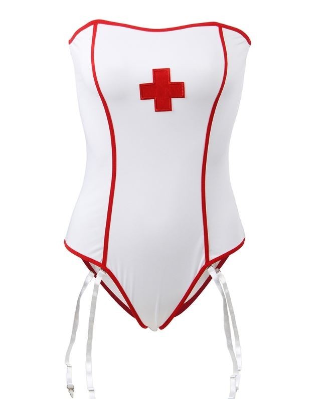 Sexy Heart Breaker Nurse Cami Set Roleplay Costume XL