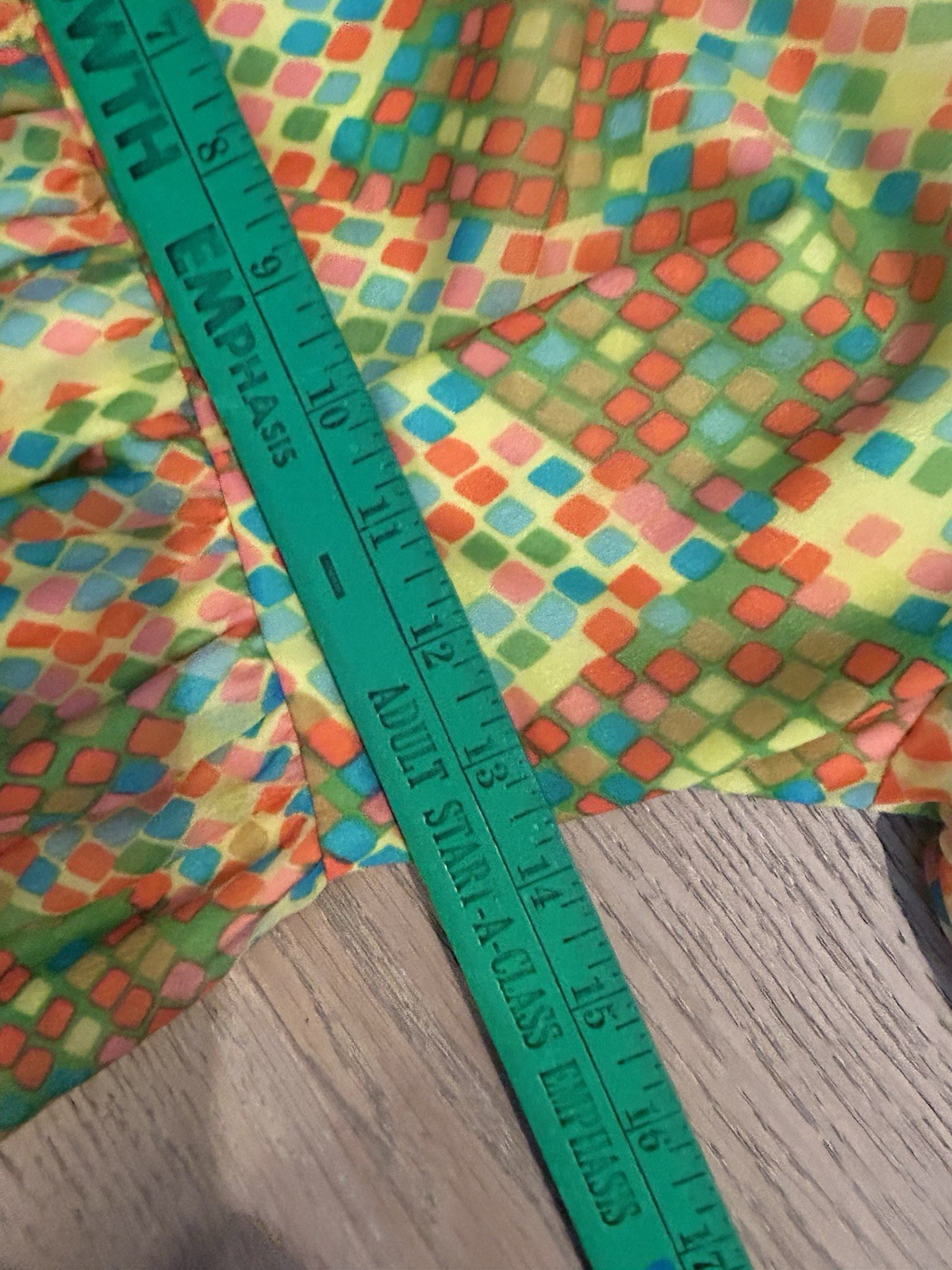 Vintage 1970’s Dress Women’s Multicolor Checkered Aline Party