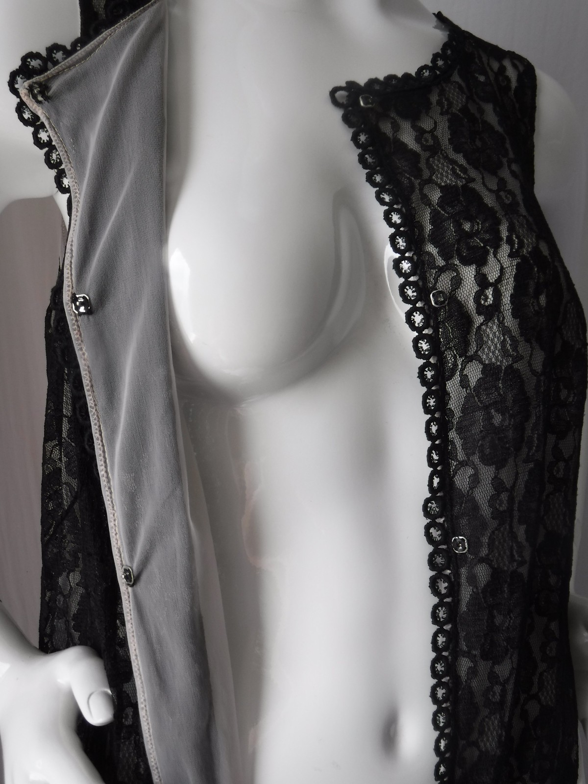 Gorgeous & Rare! VTG 60’s Jenelle of California Lingerie Lace Chiffon Lined S/M