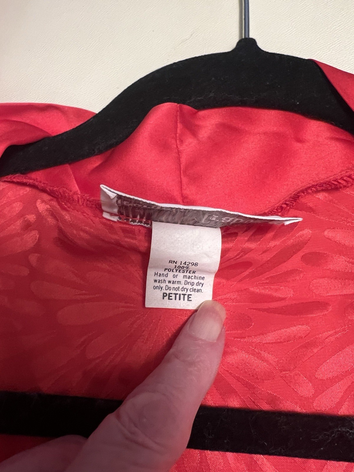 Georgette Trabolsi Orange/Fuchsia Long Robe Petite Starburst Neiman Marcus EUC