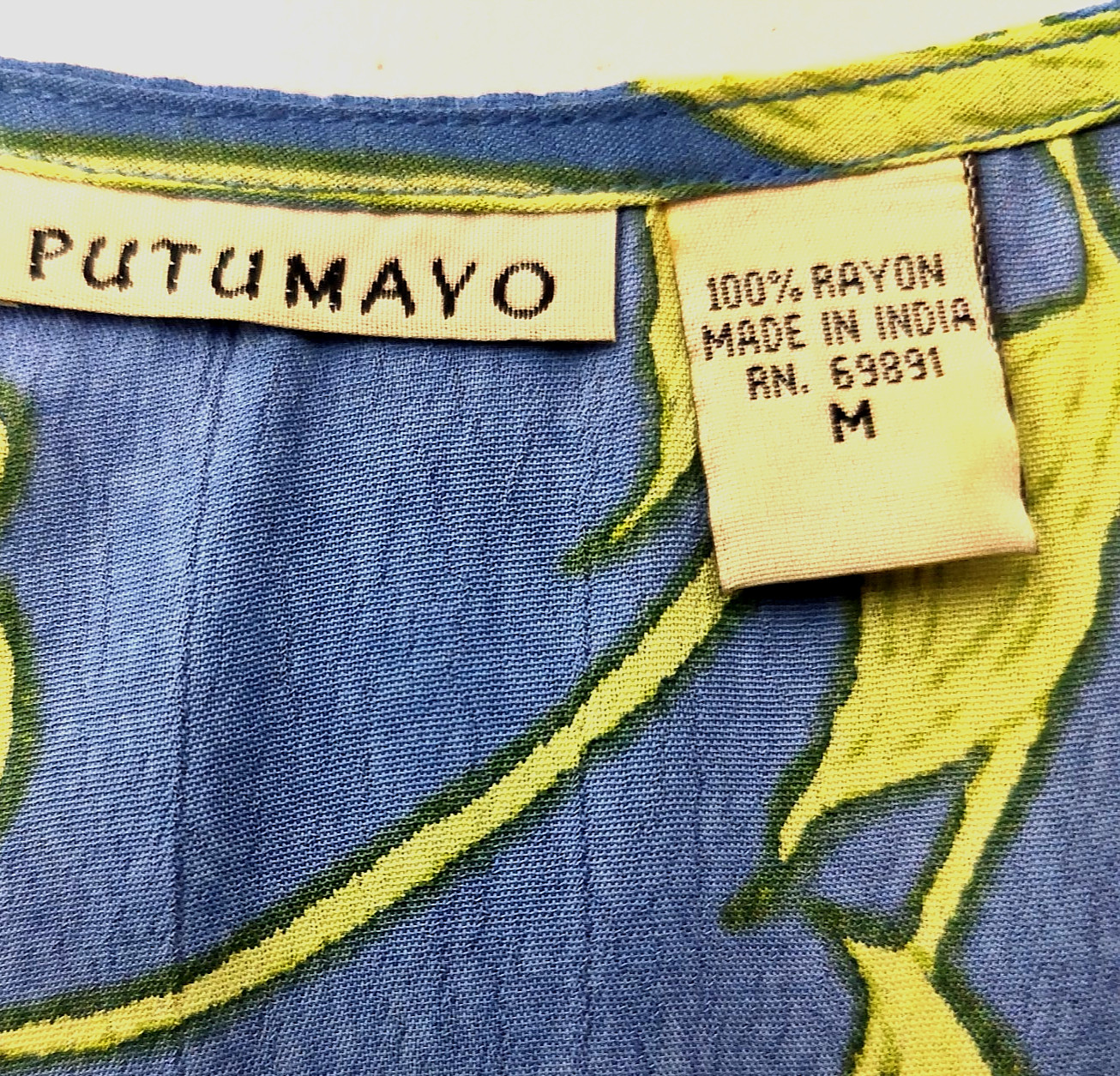 PUTUMAYO VTG Midi Skirt + Tank Top Set M Tropical Floral Beachy Pleated Hems
