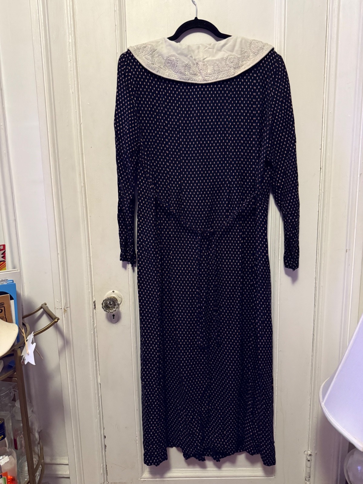 Vintage 80/90’s Polka Dot Style Button Front Dress Rayon Size 18 Sarah Elizabeth