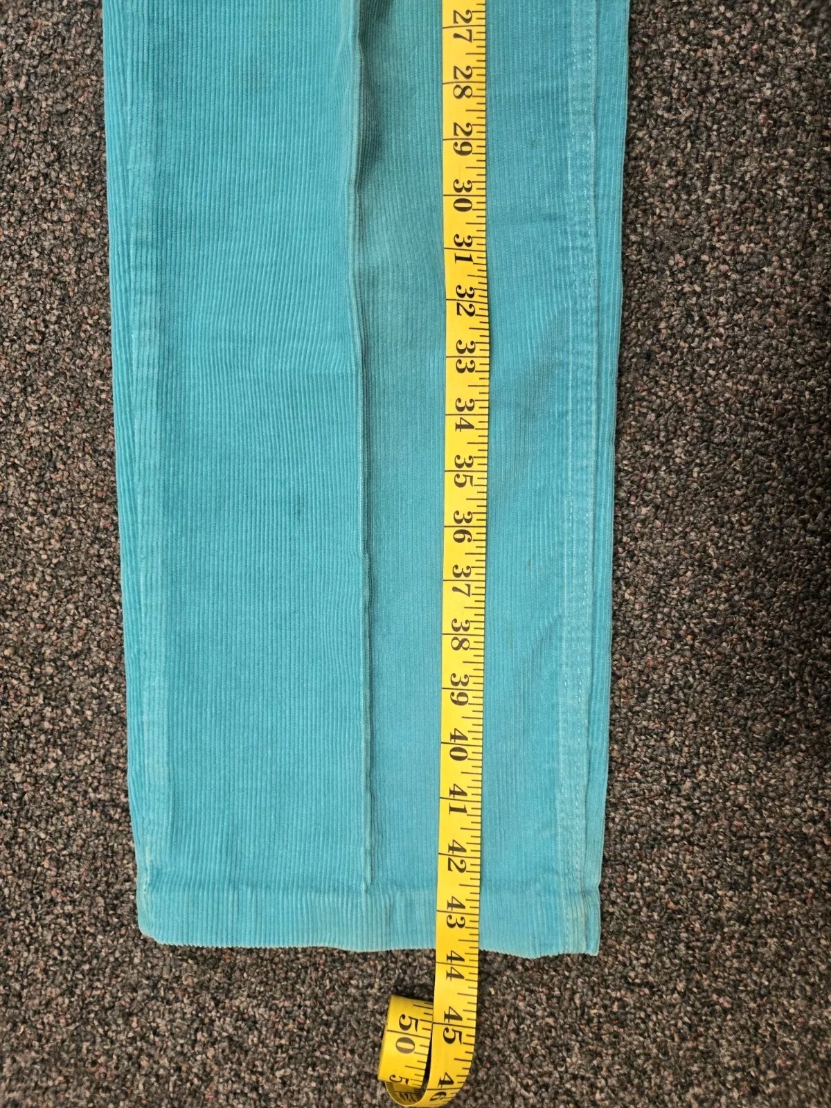 VTG 70s Woolrich Pants Women Sz 14 Balsam Green Corduroy Trousers Zip & Button