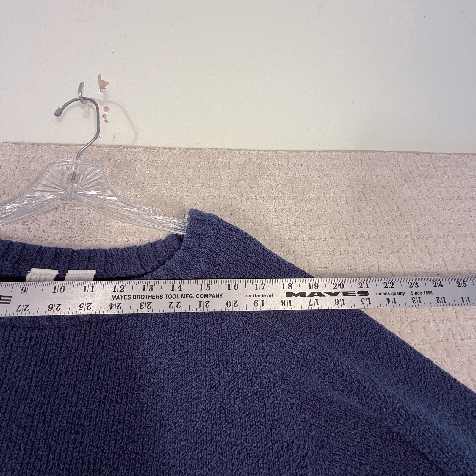 Vintage Clifford & Wills CW Blue Terry Tunic Sweater Sz Large New In Packaging