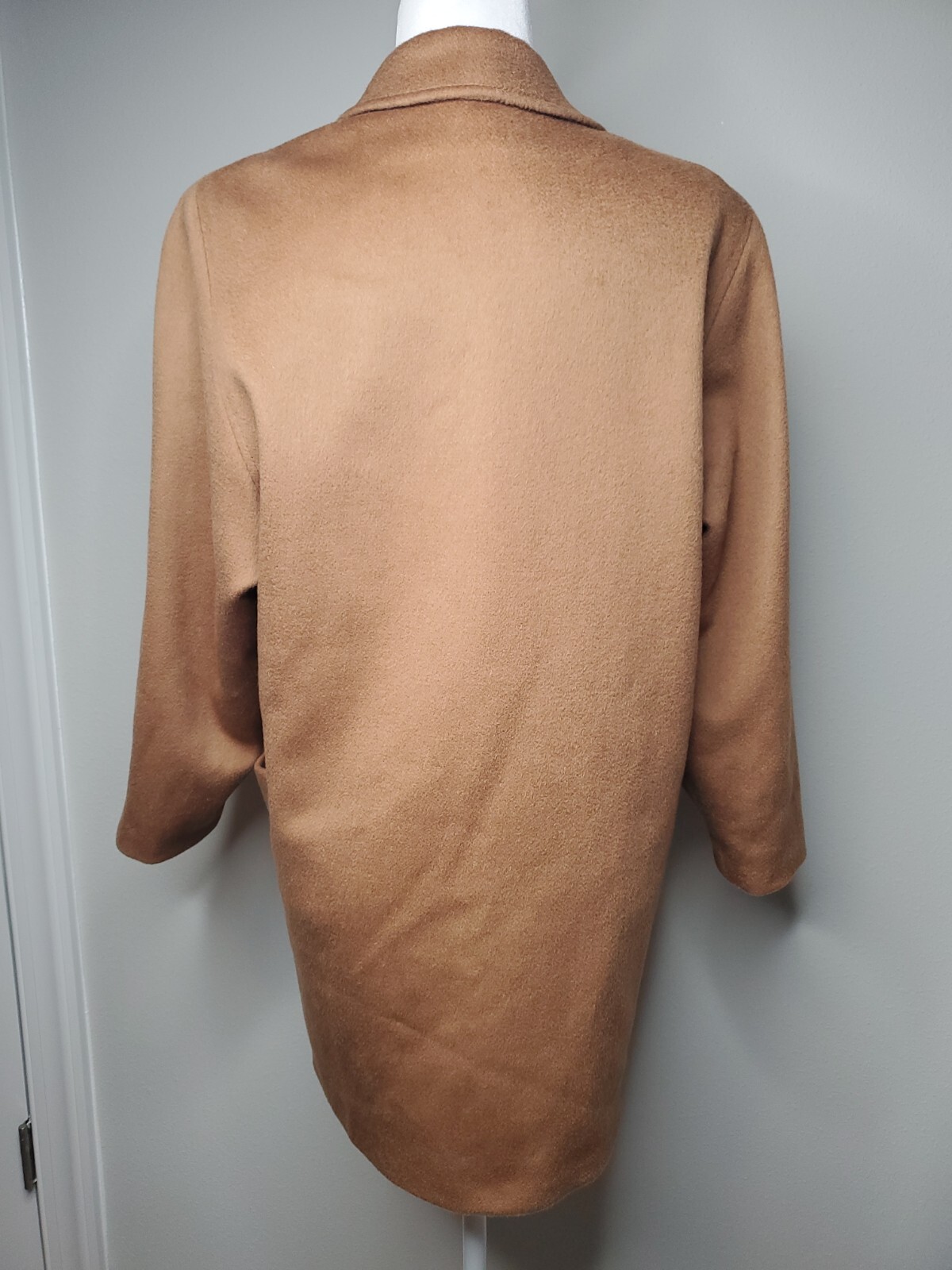 VTG Cassidy 100% Wool Coat Hand Tailored Double Breasted Coat Biege Size 6