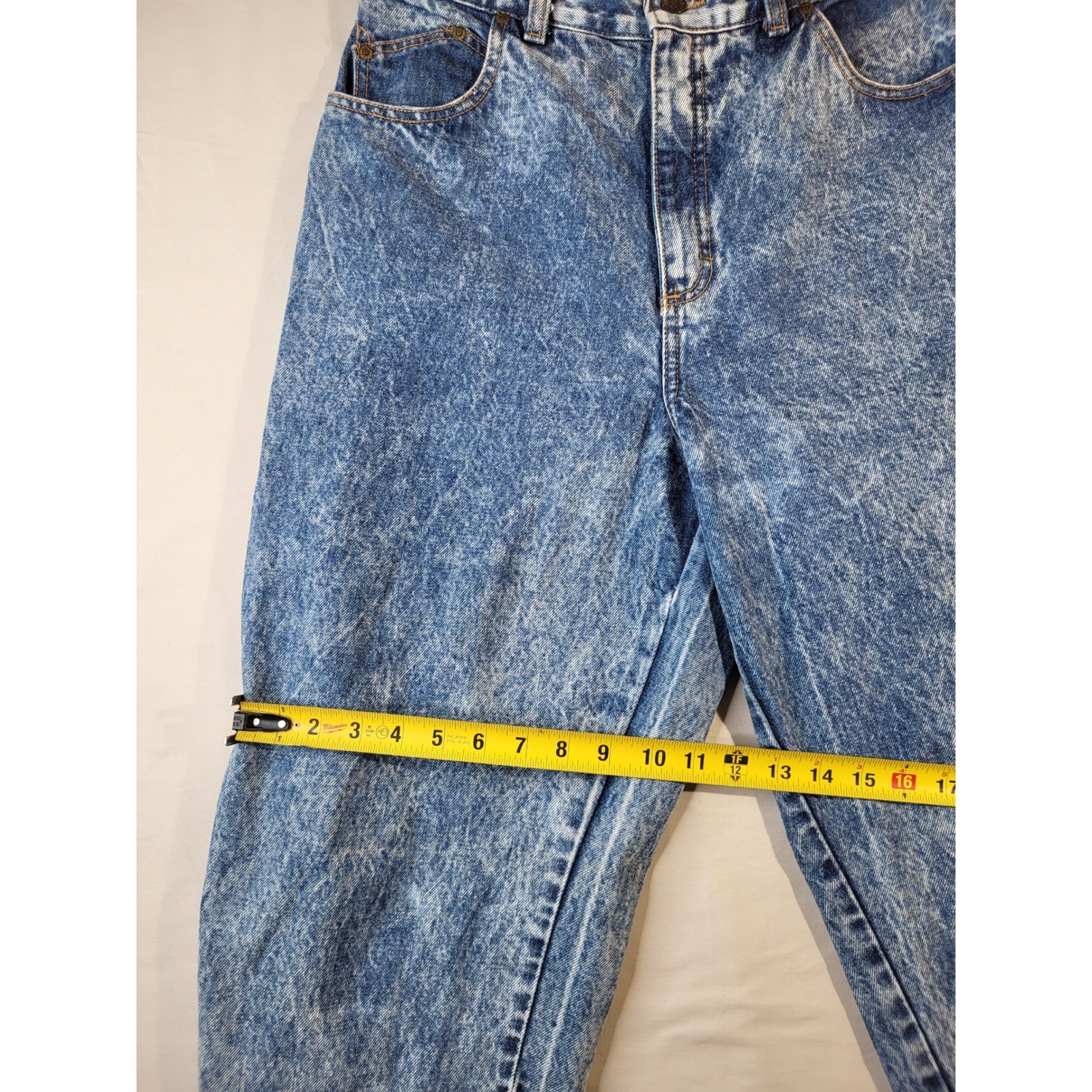 Zena Women Jeans Size 16 Blue High Waisted Vintage 1980’s Acid Wash