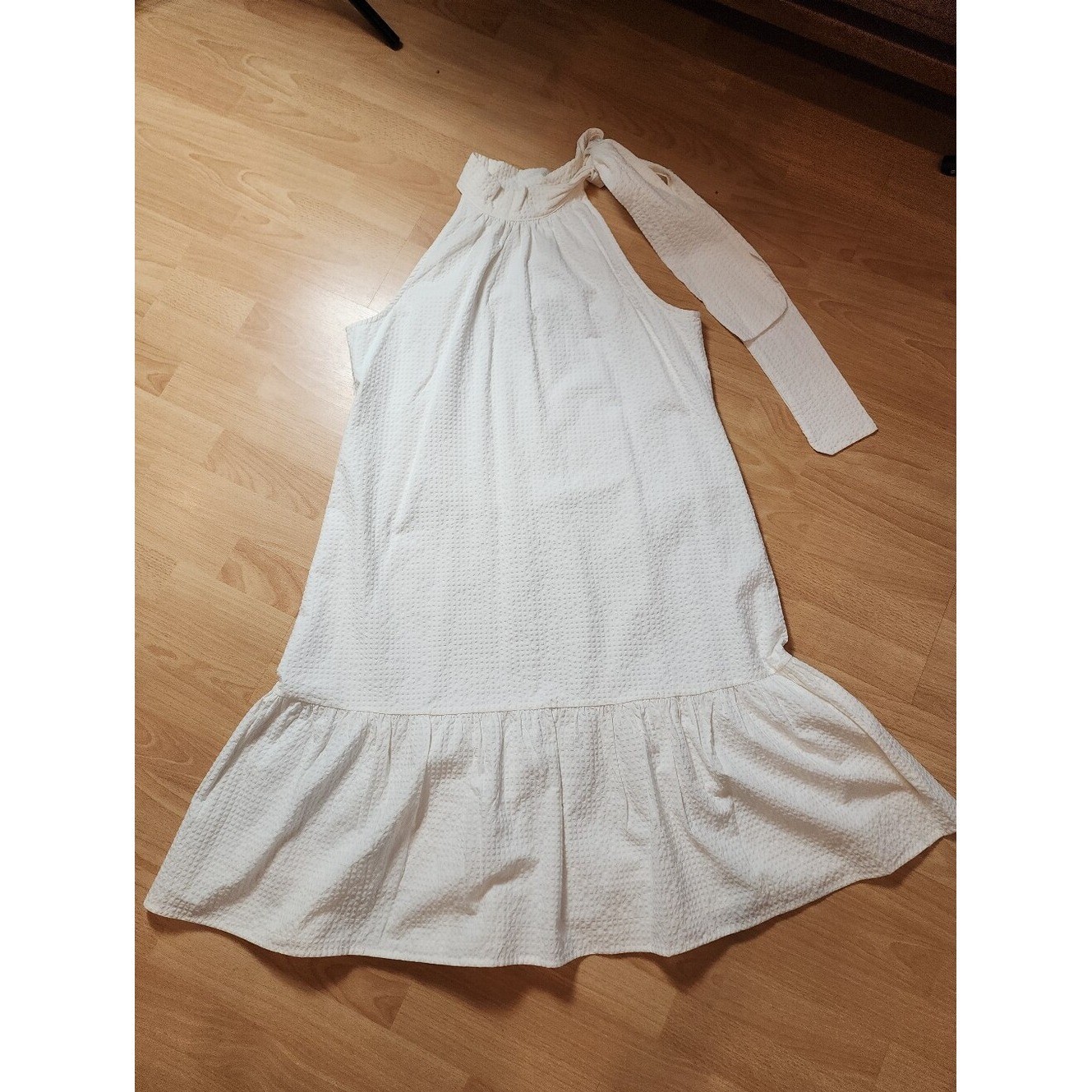 Vineyard Vines Size XL 144th Kentucky Derby White Seersucker Sleeveless Dress