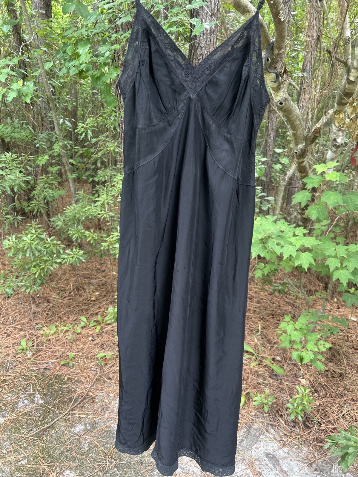 Vintage 1940/50’s Miss Elaine Precisionals Liquid Rayon Tricot in Black Size-S