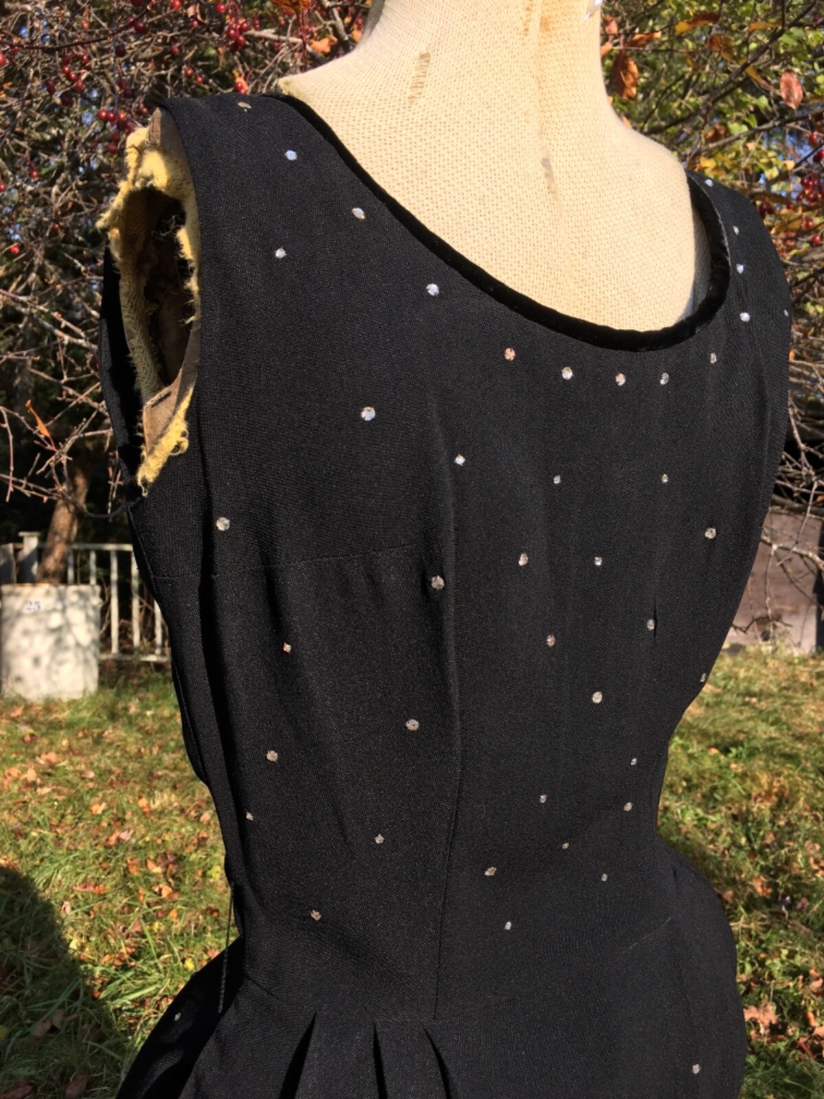 Vintage 1940’s Femme Fatale Old Hollywood Henry Rosenfeld DRESS 34-24-40 Evening