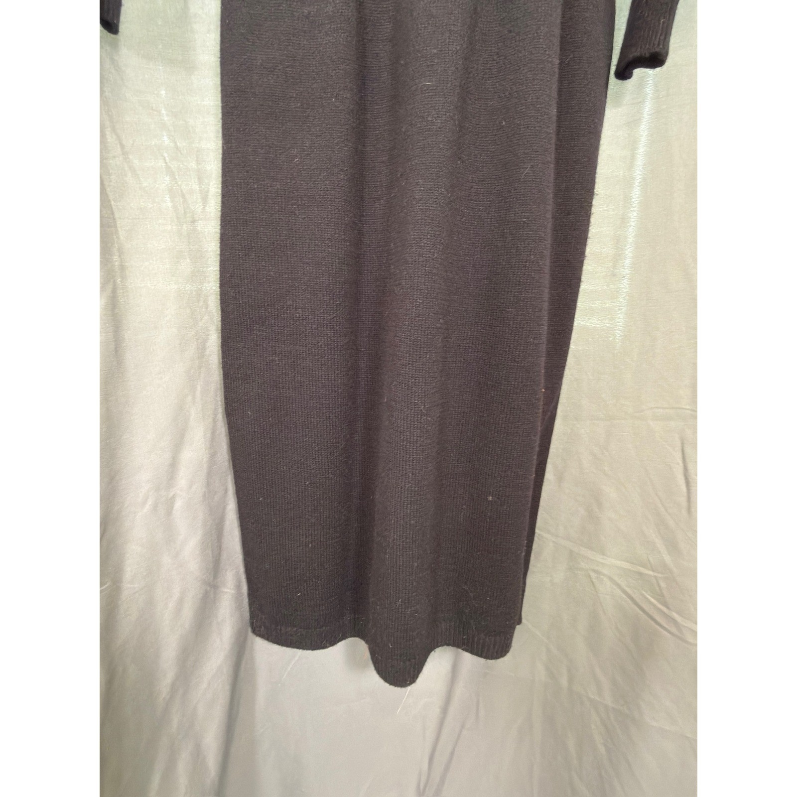 Plain Jane Vintage Western Fringe Studded Knit Midi Dress Black Tassel Size M