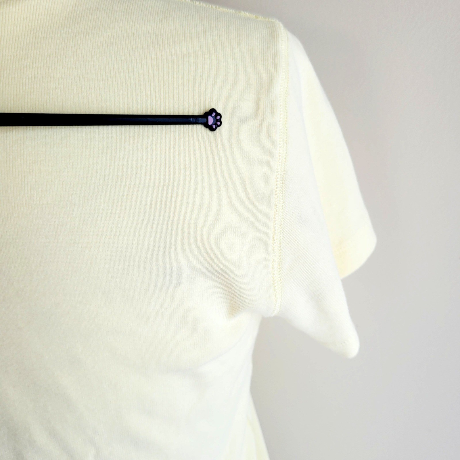 Vintage Gap Butter Yellow V-Neck T-Shirt, Women’s Large L, Cotton Y2K Minimalist