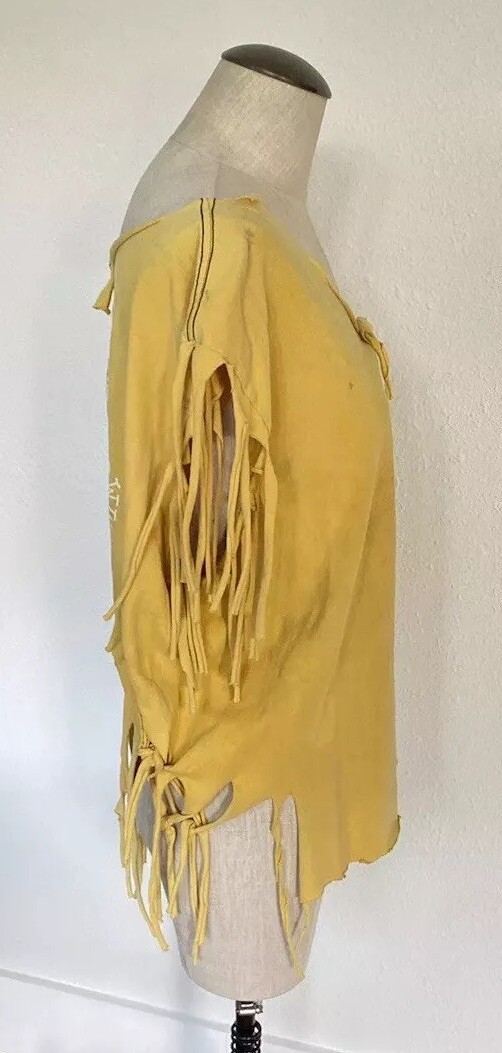 Vintage Shredded Stussy T Shirt 90’s Rasta Irie Womens Medium-Large