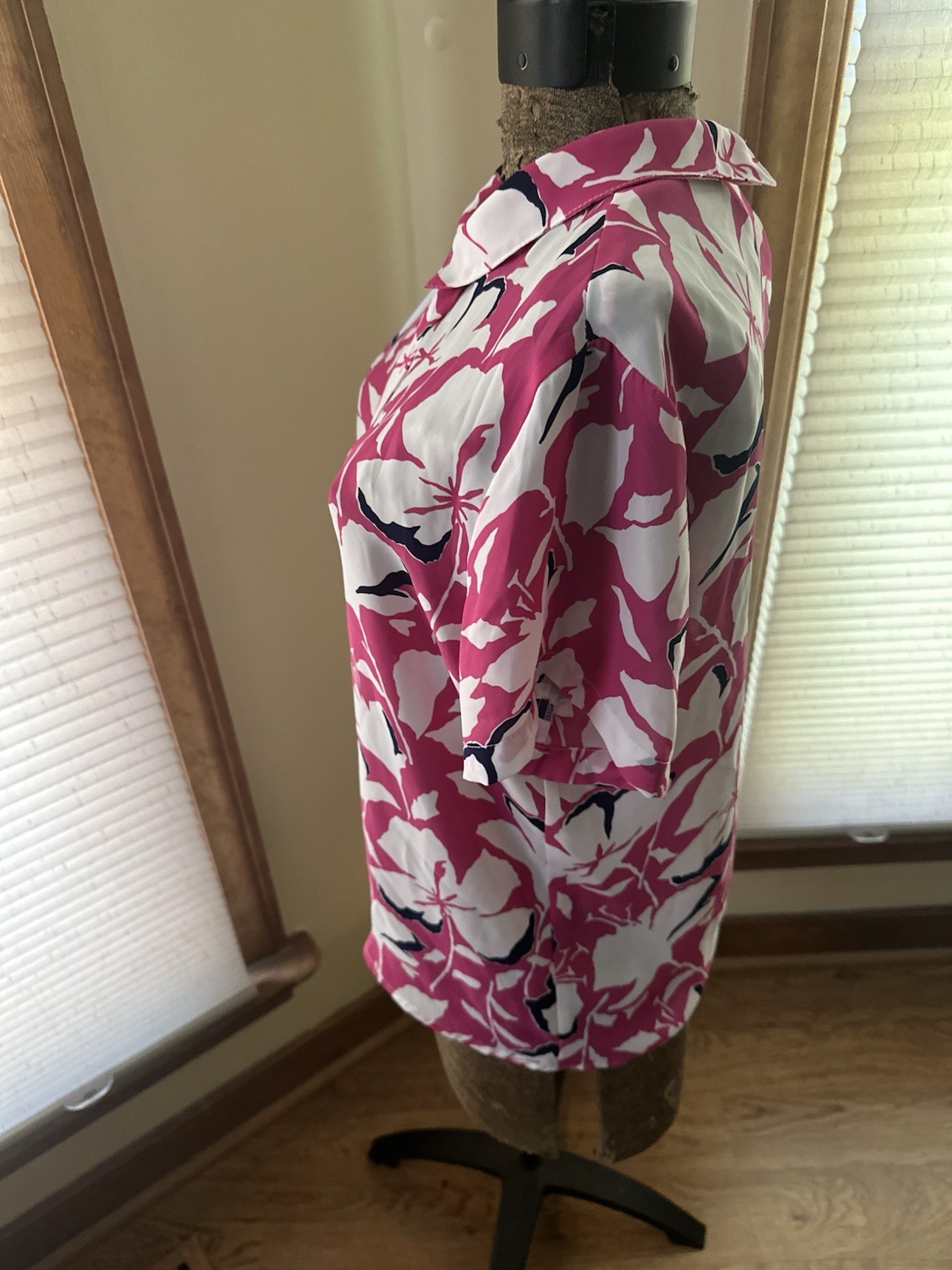 Vintage 80s Haberdashery Collections Women’s Floral Blouse, Size 10