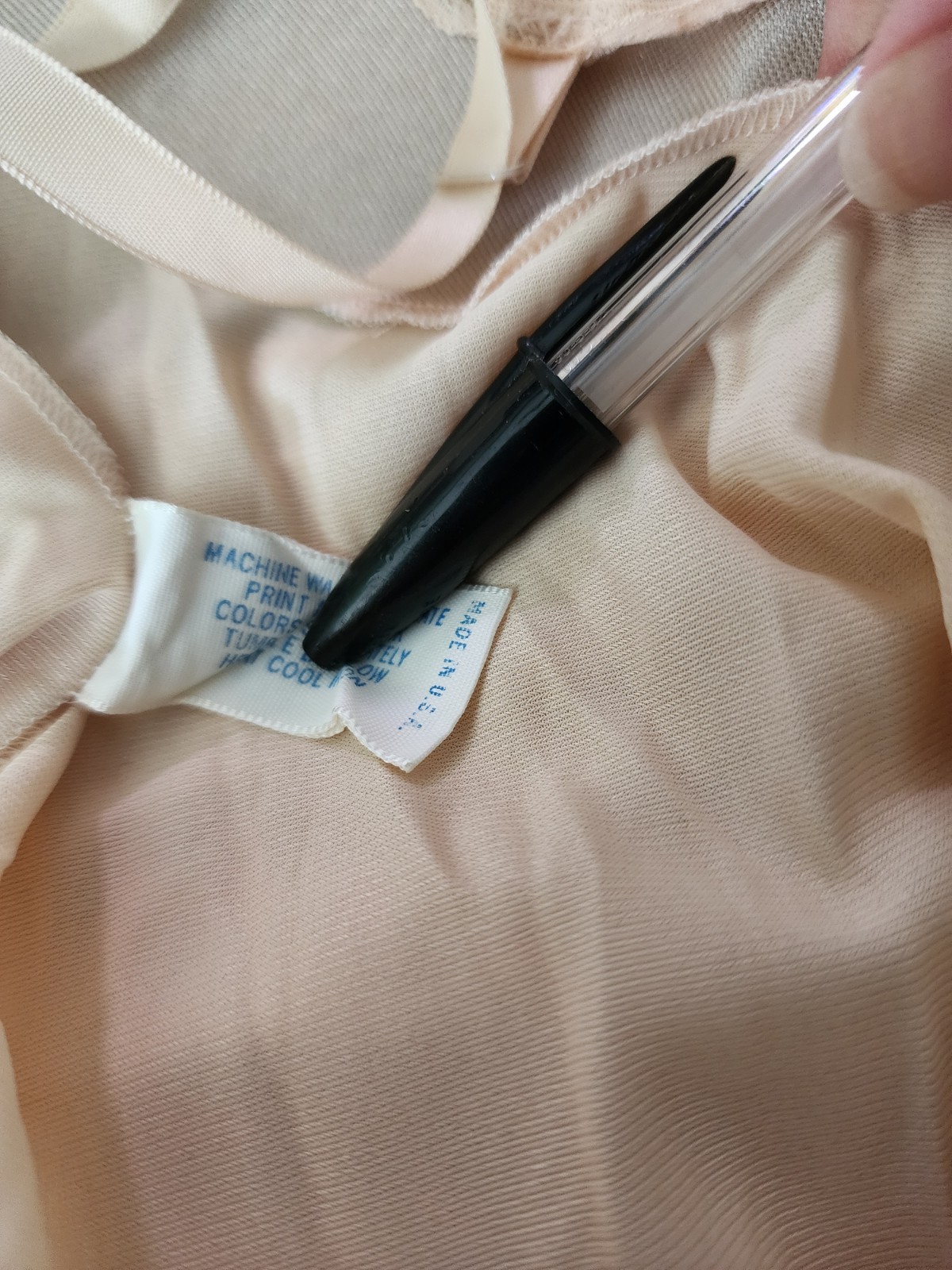 Vintage Vanity Fair Beige Full Slip Womens 34 LL Nylon Long