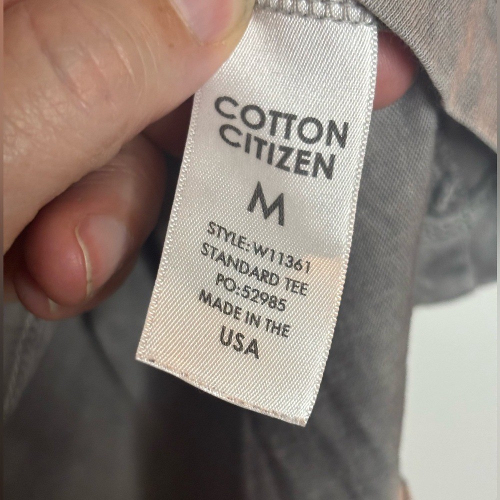 EUC Cotton Citizen Womens Short Sleeve Crew Tee in Vintage Oasis sz M