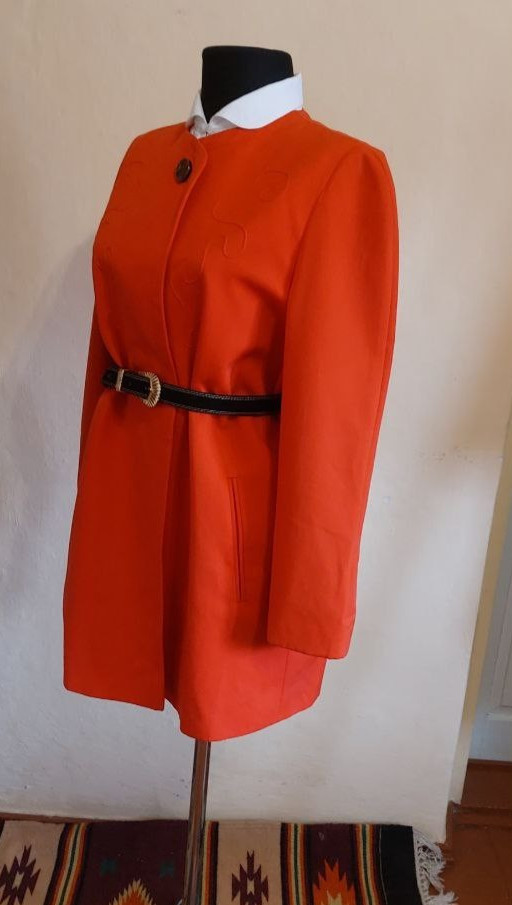 Vintage Trevira Red Blazer Jacket Blazer Germany Size M 10s Modern Retro Casual